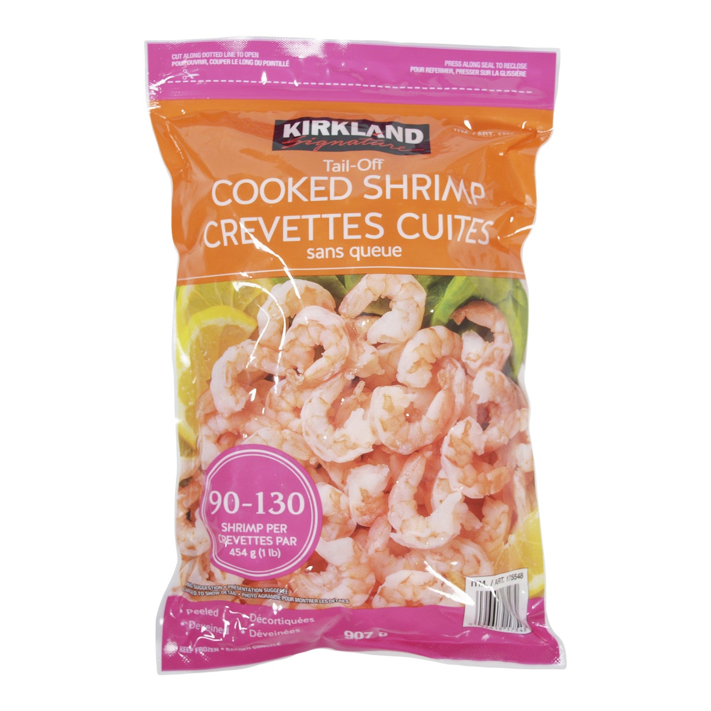 Kirkland Signature Frozen 90-130 Tail-off Cooked Shrimp, 907 g - image 4