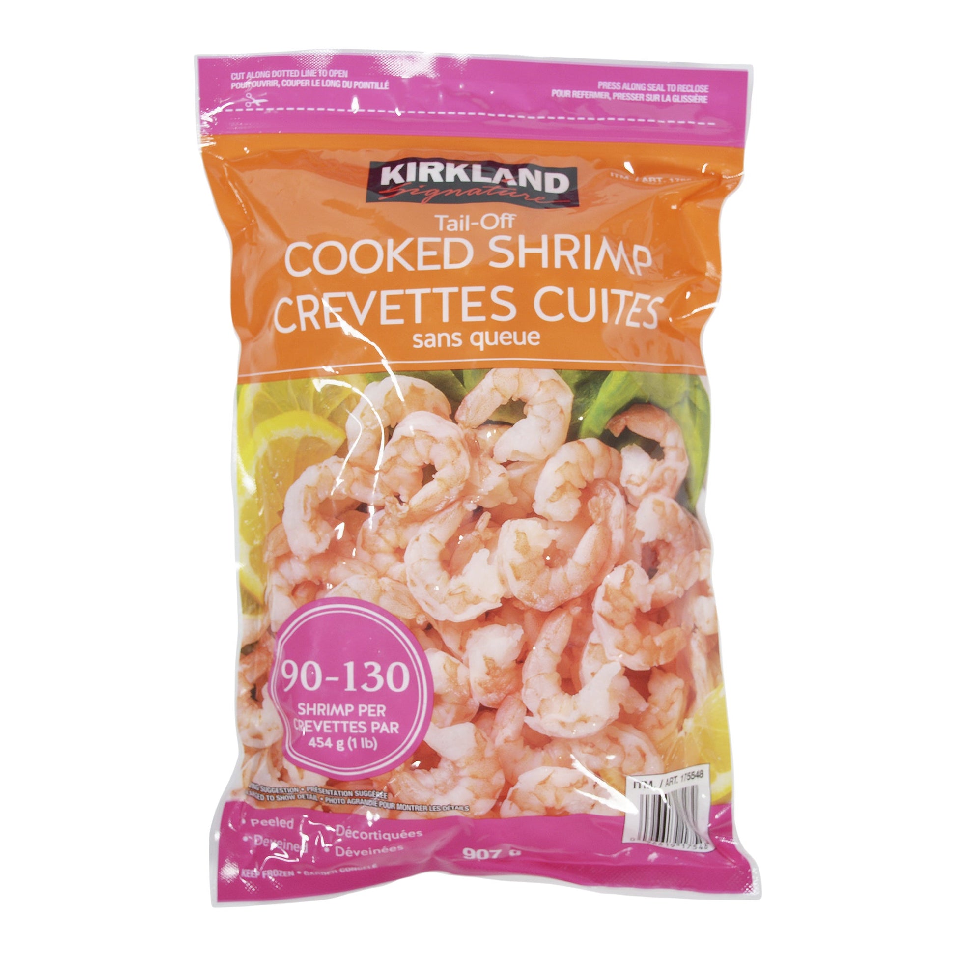Kirkland Signature Frozen 90-130 Tail-off Cooked Shrimp, 907 g - image 4
