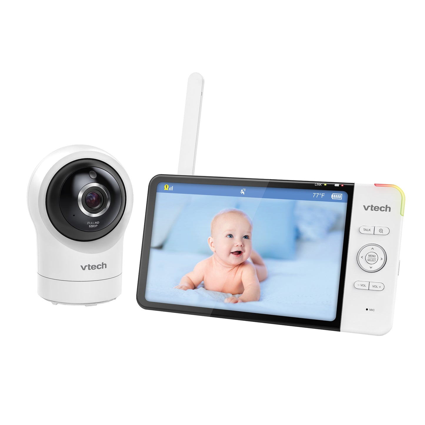 VTech Smart WiFi Monitor with 7” Display and 360° Pan & Tilt HD Camera - image 1