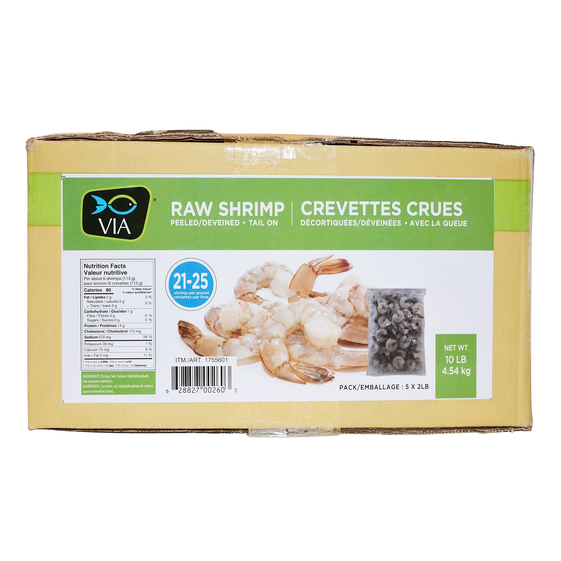 VIA Raw Shrimp, 4.54 kg - image 1