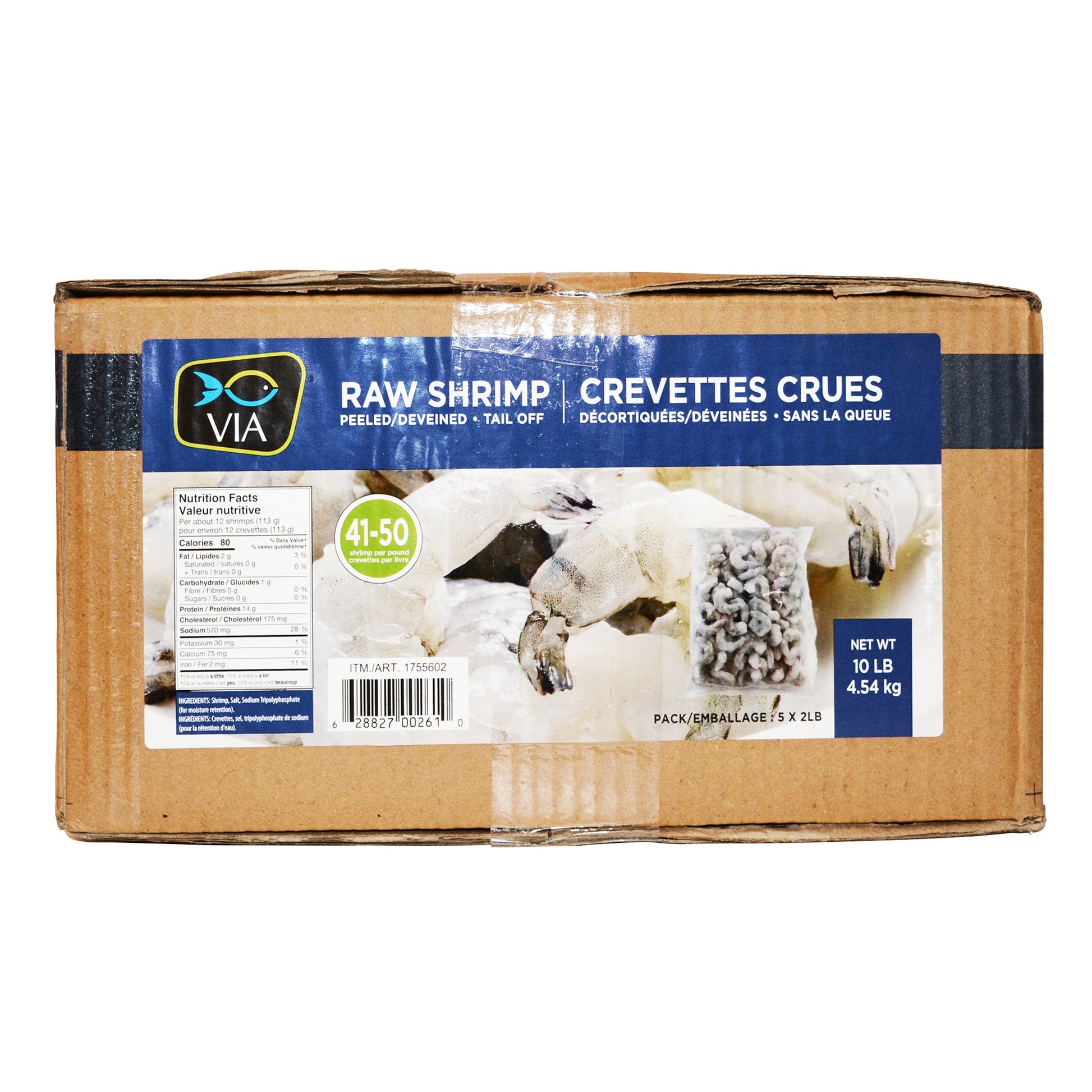 VIA Raw Shrimp, 4.54 kg - image 1