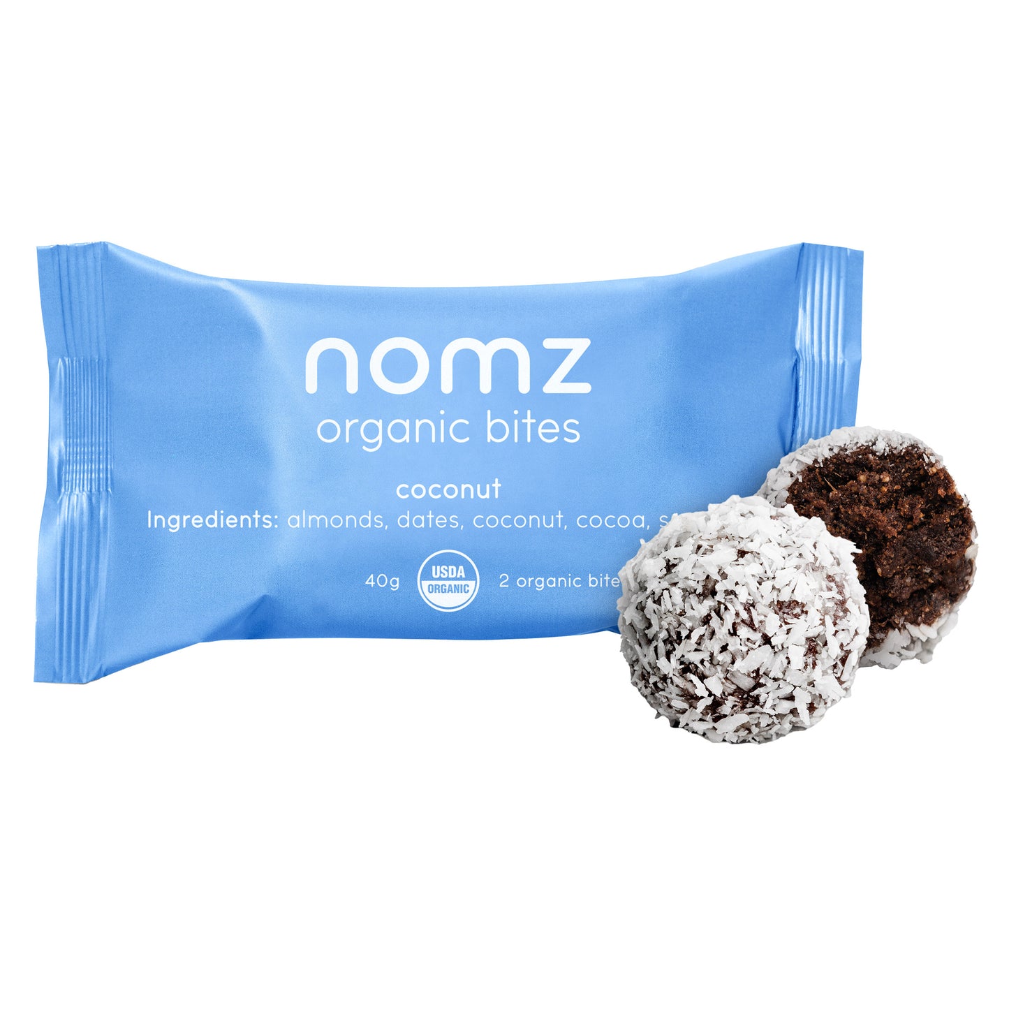 nomz Organic Bites, Assorted Flavours, 60 × 40 g - image 3