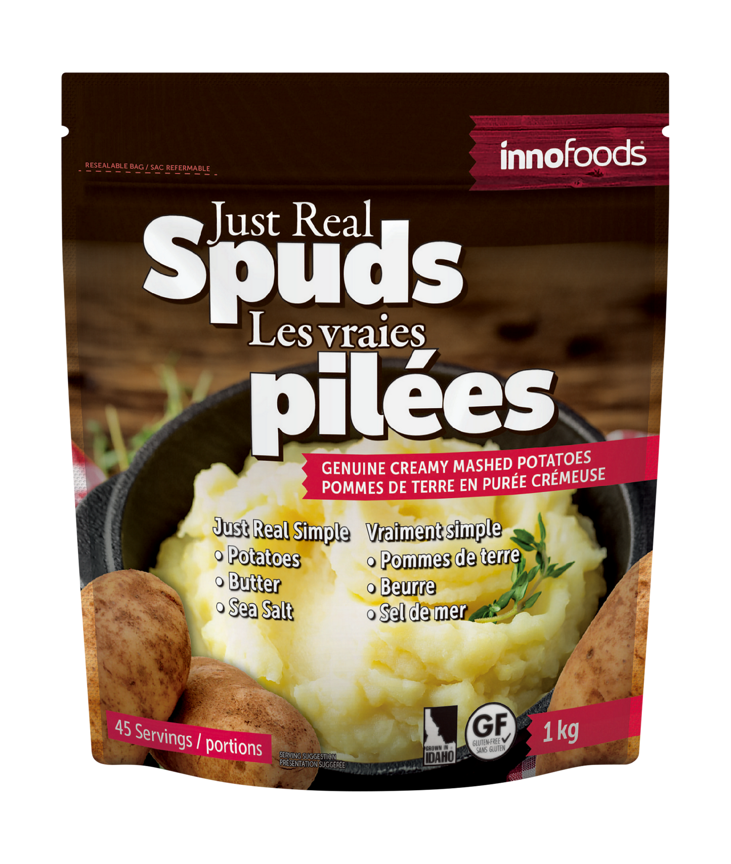 Just Real Spuds Mashed Potatoes, 1 kg - image 1