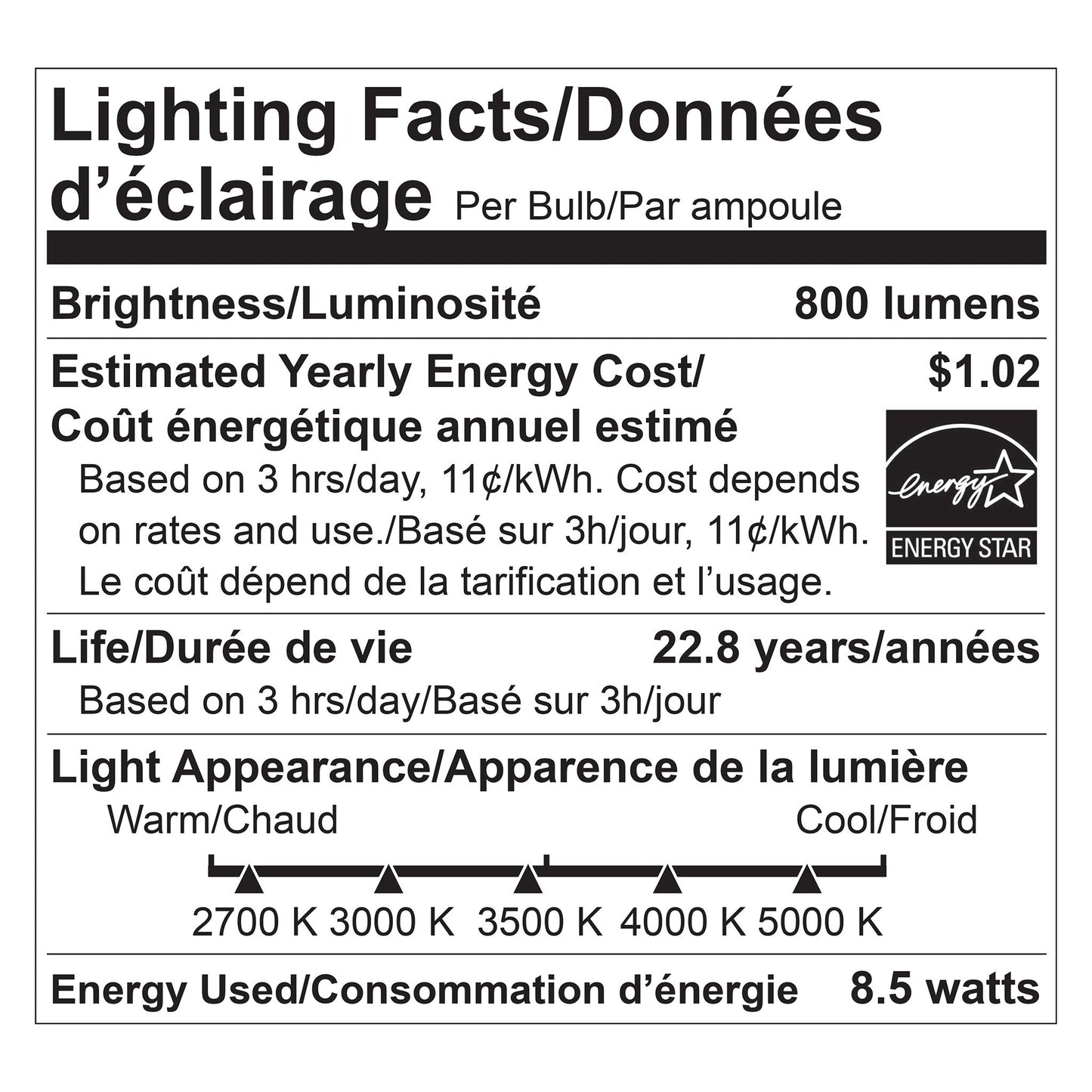 Luminus LED 8.5W Dimmable A19 Bulb E26 Base, 10 pack - image 2