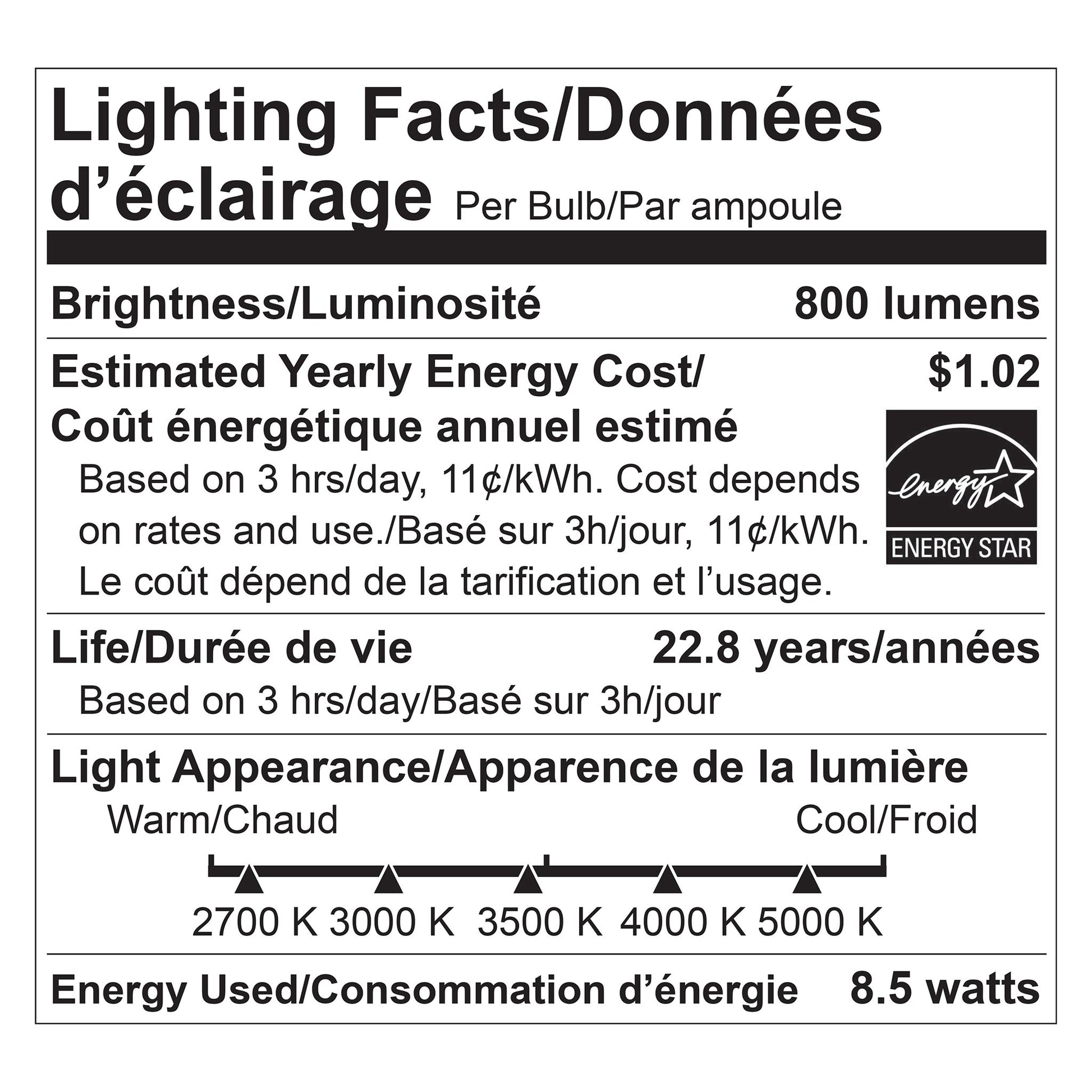 Luminus LED 8.5W Dimmable A19 Bulb E26 Base, 10 pack - image 2