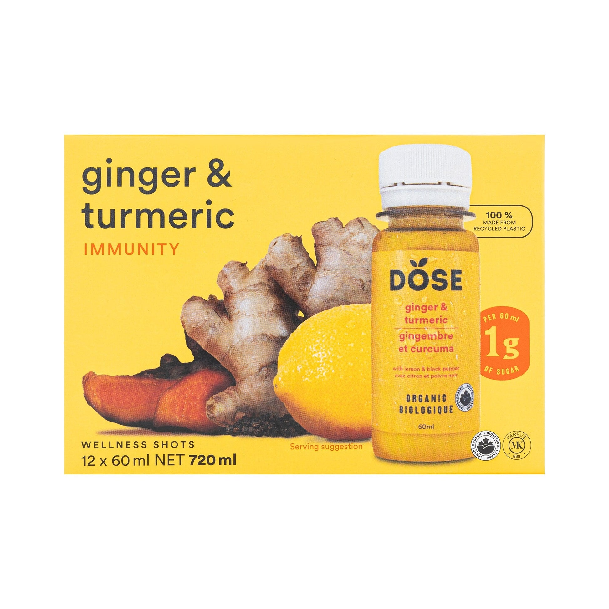 Dose Ginger and Turmeric 12 x 60mL - image 2