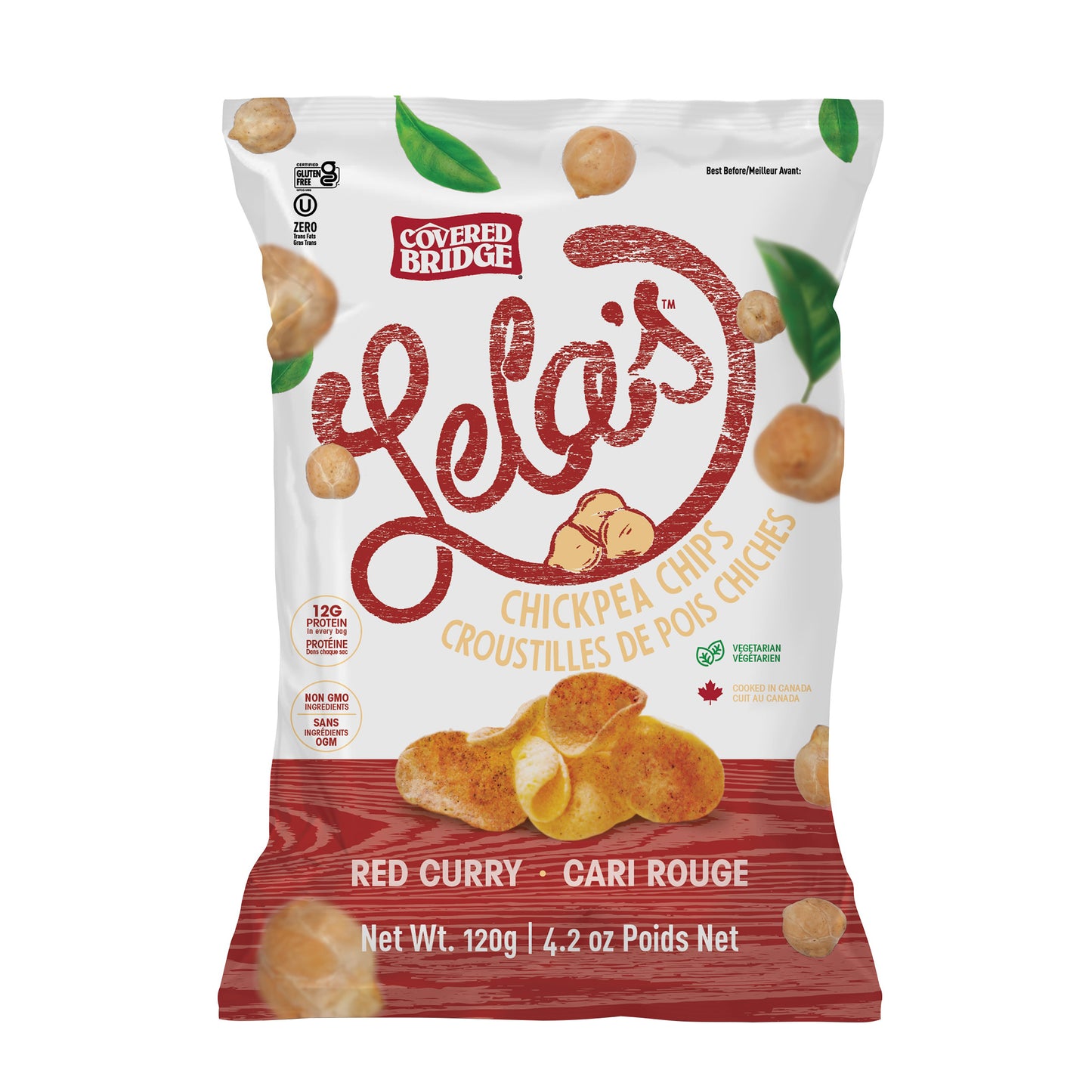 Covered Bridge - Lela's Chickpea Chips, Mixed Pack, 8 × 120 g - image 7