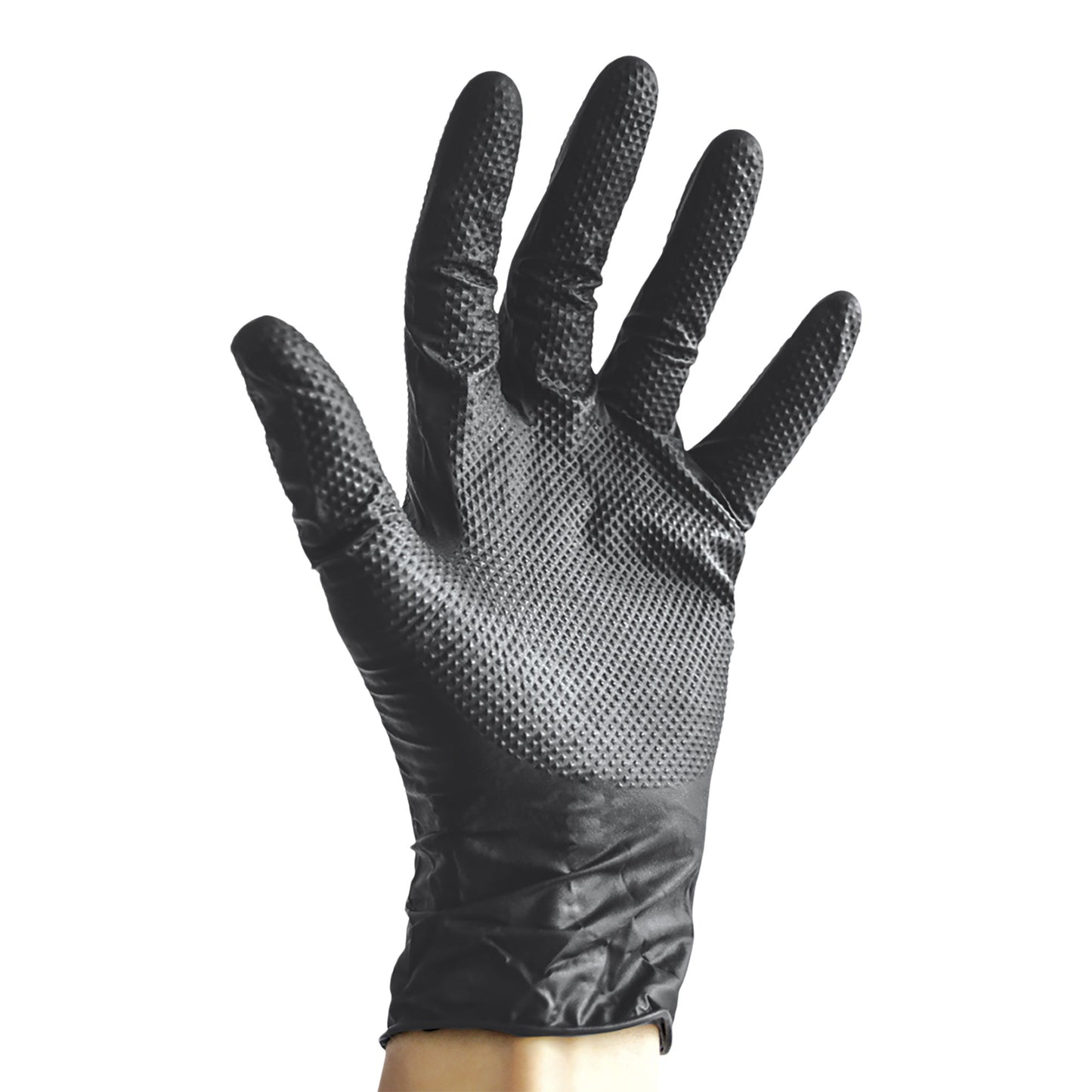 Industri-All Black Nitrile Gloves 8Mil 100 count, Large Size - image 3