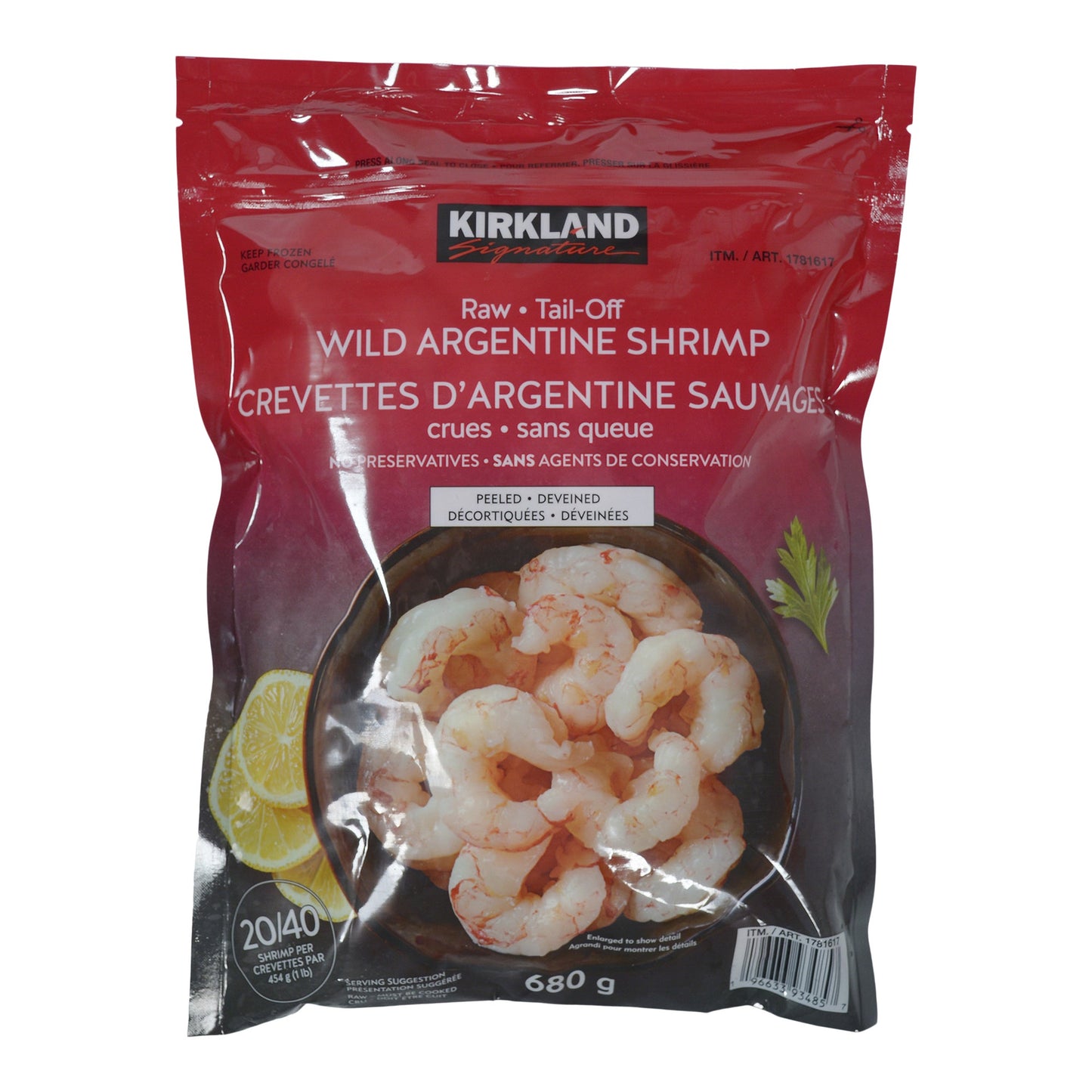 Kirkland Signature Wild Argentine Shrimp 680 g - image 1