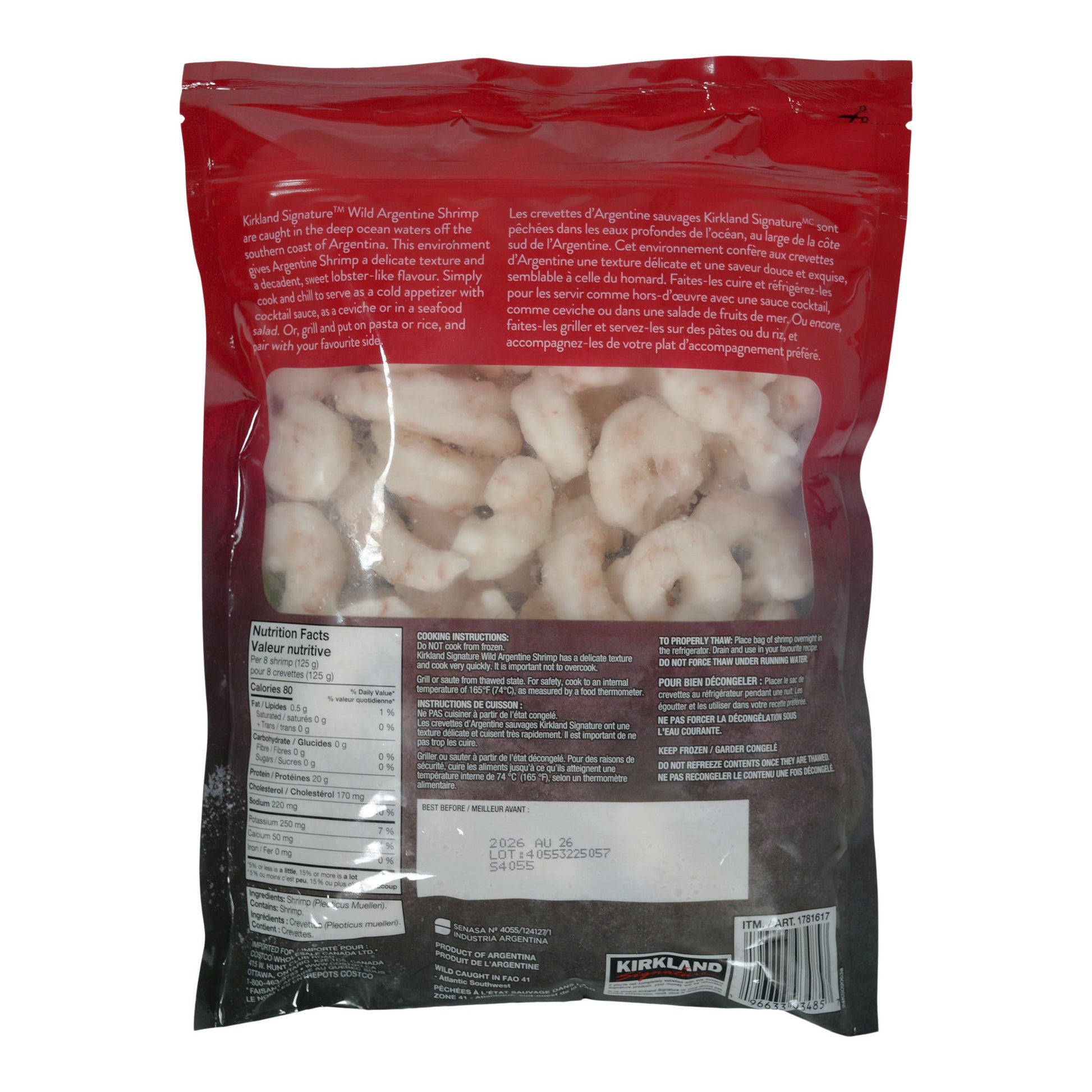 Kirkland Signature Wild Argentine Shrimp 680 g - image 3