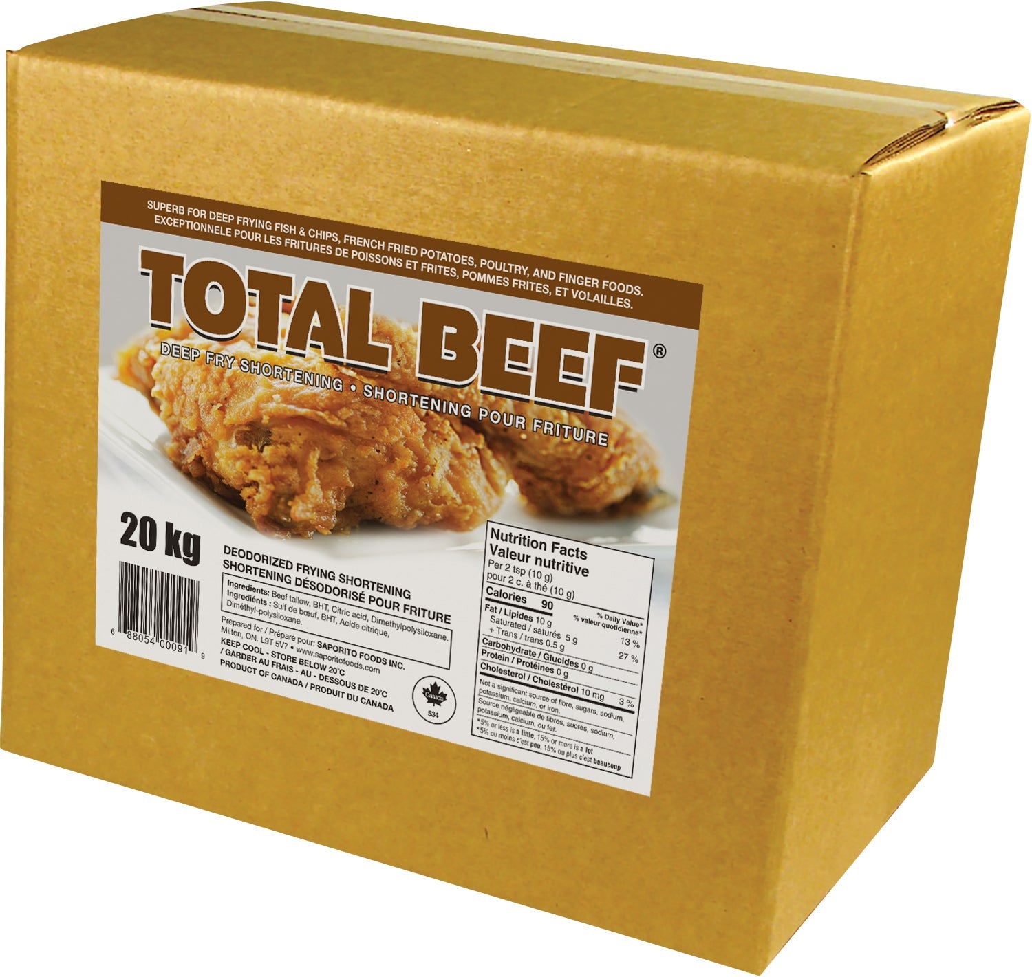 Total Beef Deep Fry Shortening, 20 kg - image 1