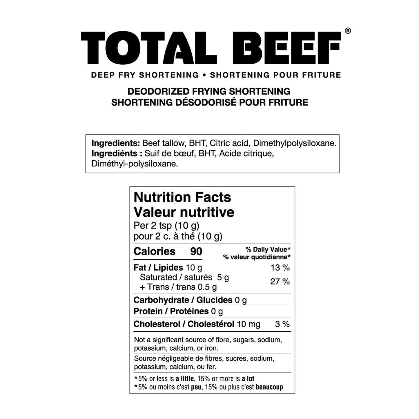 Total Beef Deep Fry Shortening, 20 kg - image 2