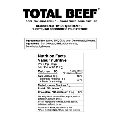 Total Beef Deep Fry Shortening, 20 kg - image 2
