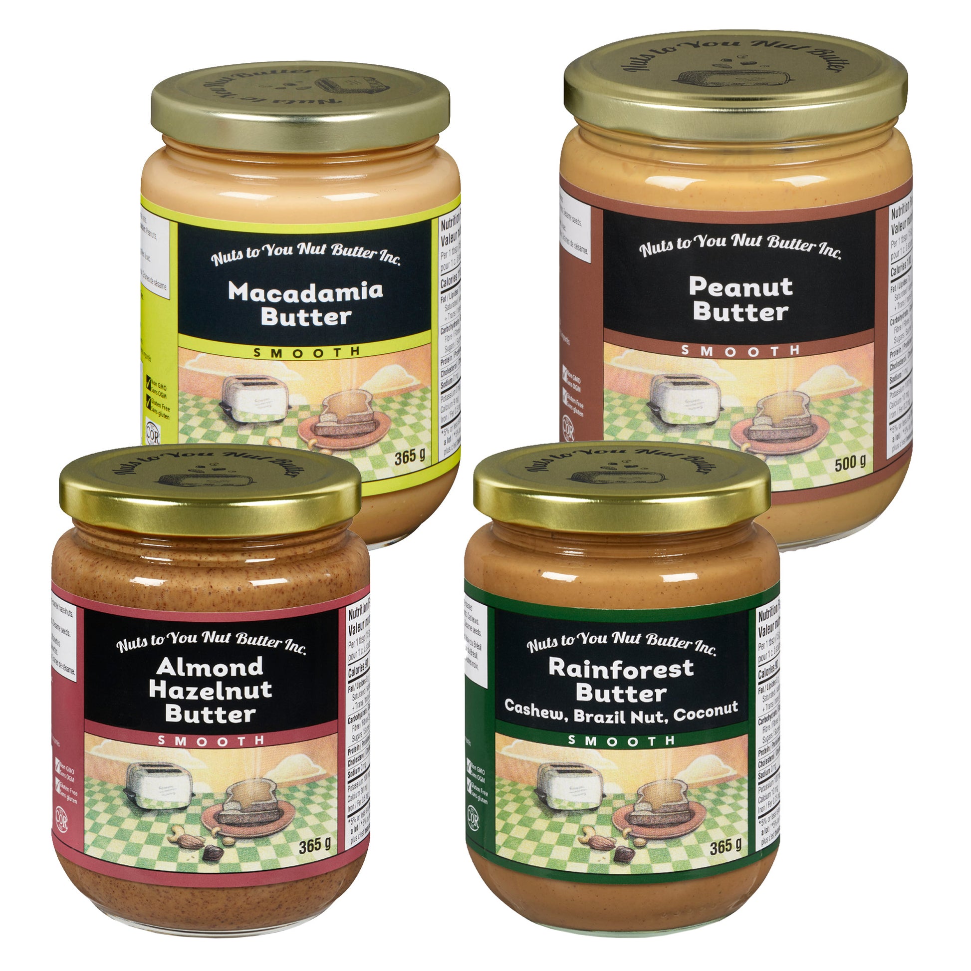 Nuts to You Nut Butter Spread Variety Pack, 4-pack - image 1