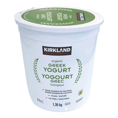Kirkland Signarture Organic Greek Yogurt 0%, 1.36 kg - image 3