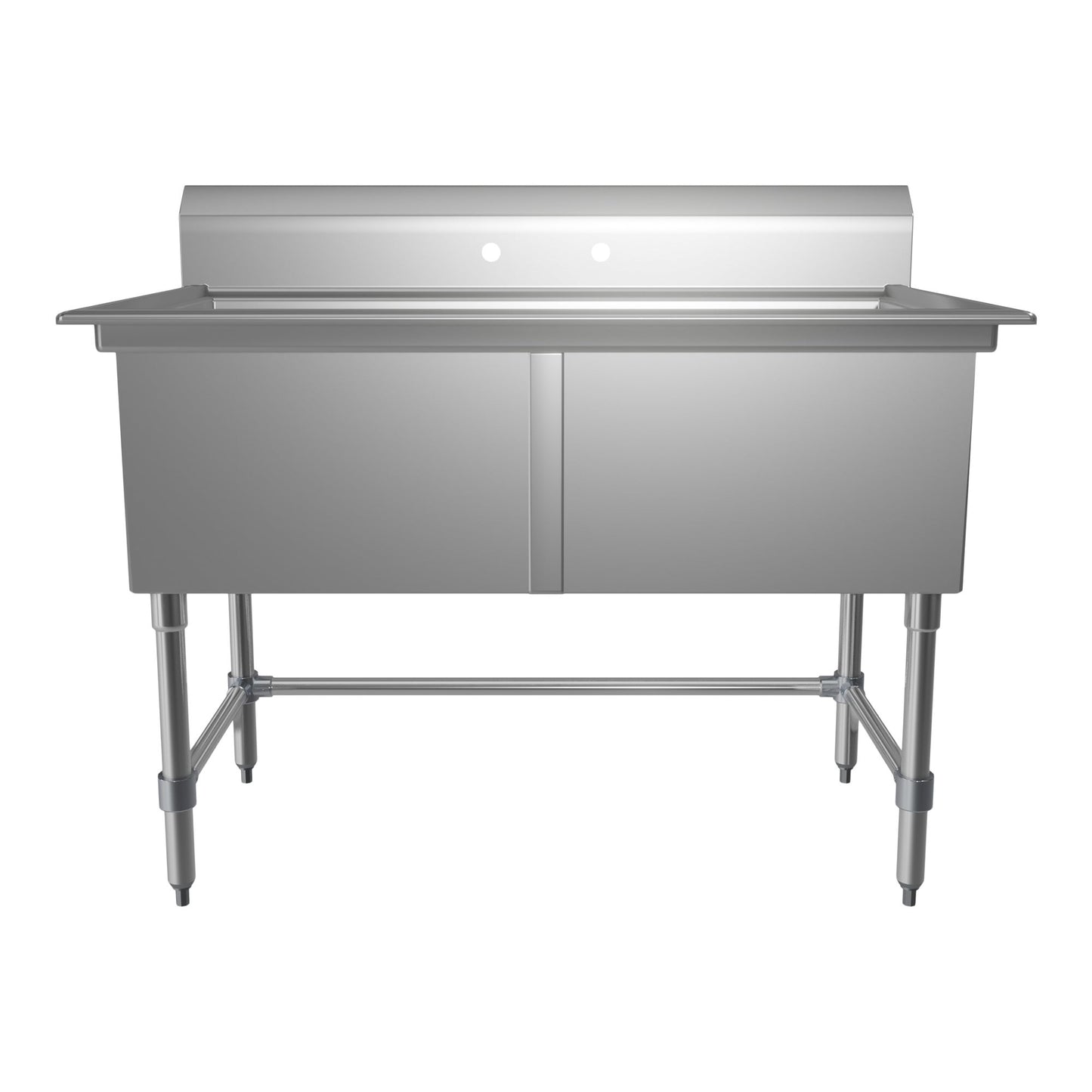 Stainless Steel Double Sink  53"L  x 29.5" W x 44"H - image 2
