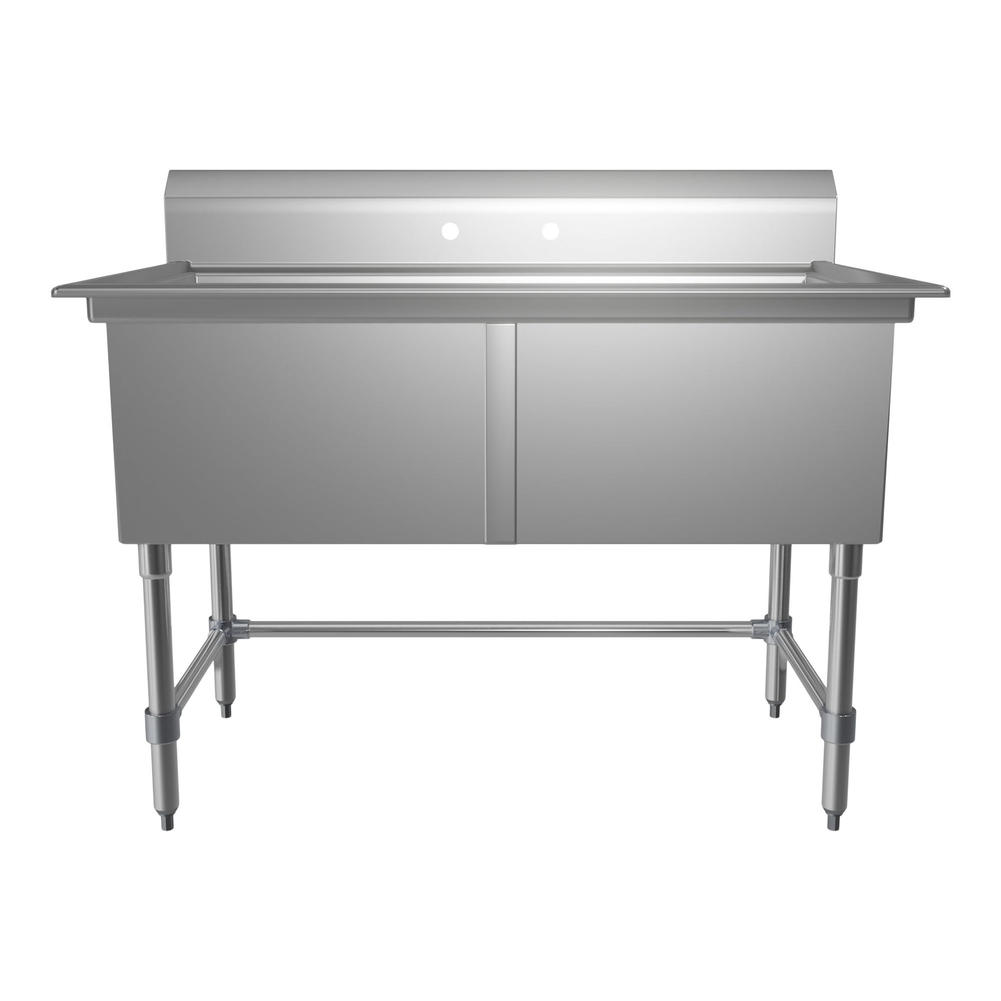 Stainless Steel Double Sink  53"L  x 29.5" W x 44"H - image 2