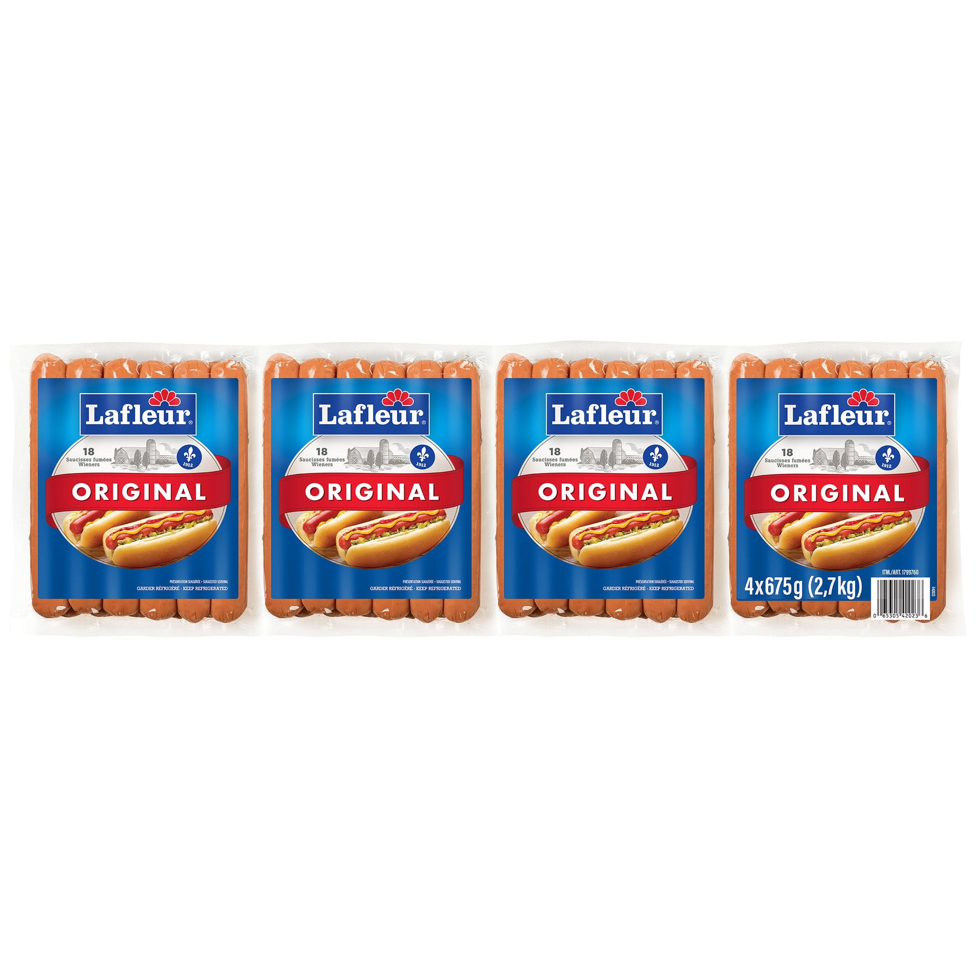 Lafleur Original Wieners Lafleur Original Wieners, 4 x 675g - image 1
