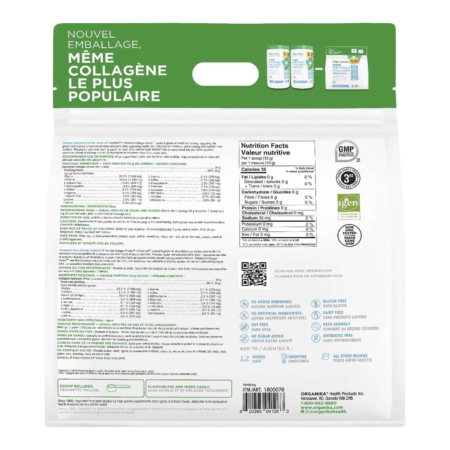 Organika Enhanced Collagen, 2kg - image 2