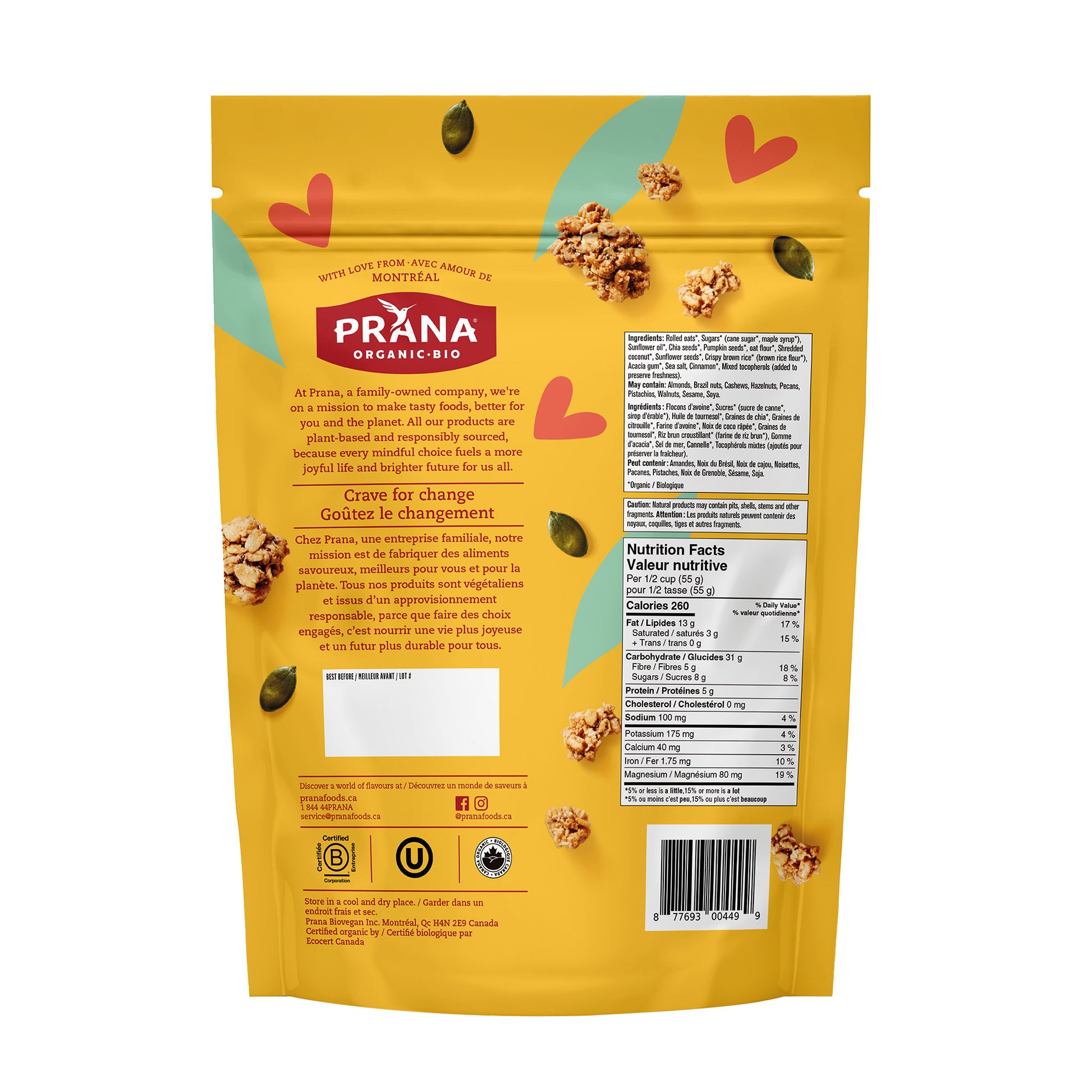 Prana Granolove Oatmeal Cookie Crunch Organic Granola, 3 × 1 kg - image 2