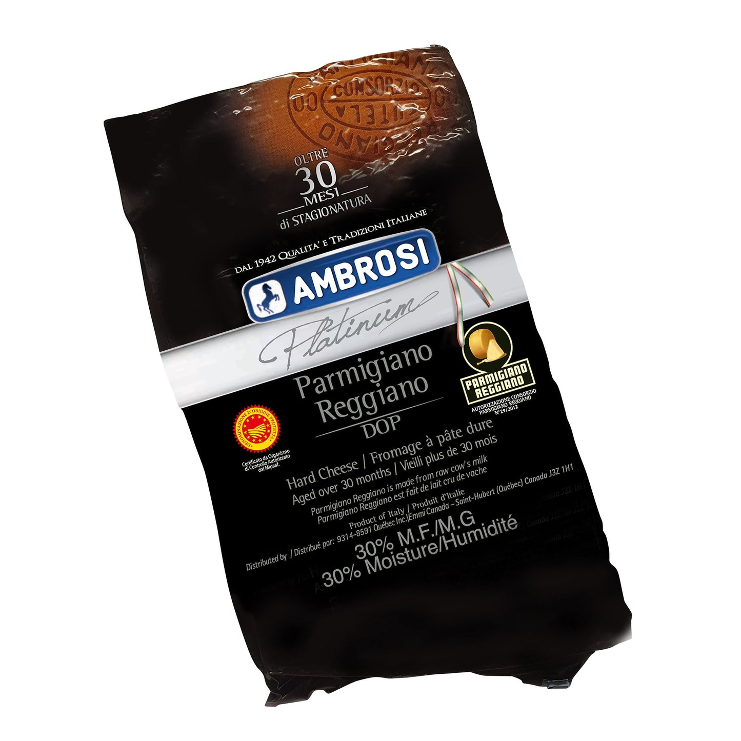 Ambrosi - Parmigiano-Reggiano Cheese Wedge, 1 kg average weight* - image 1