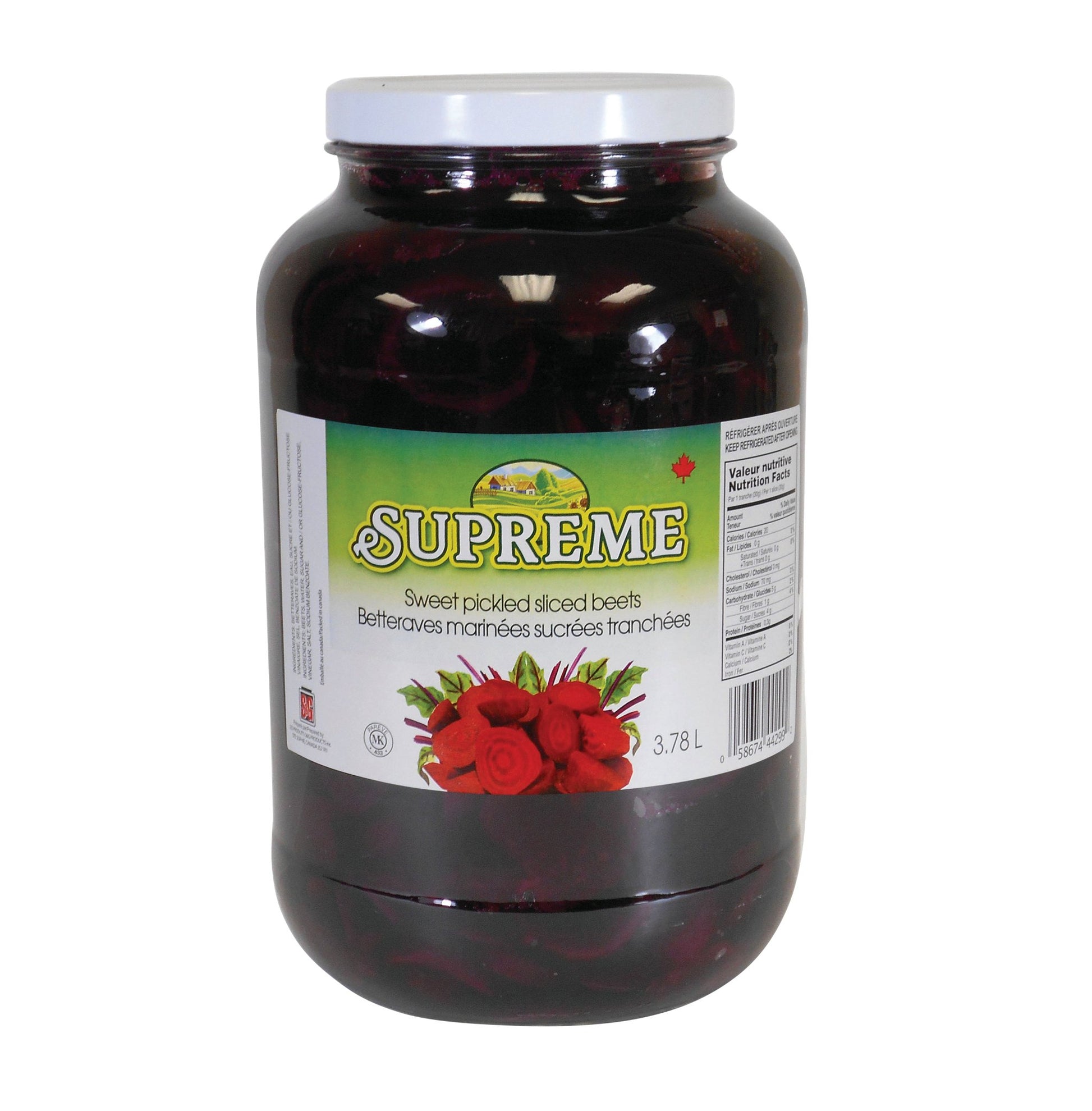 Supreme Sliced Pickled Beets, 3.78 L - image 1