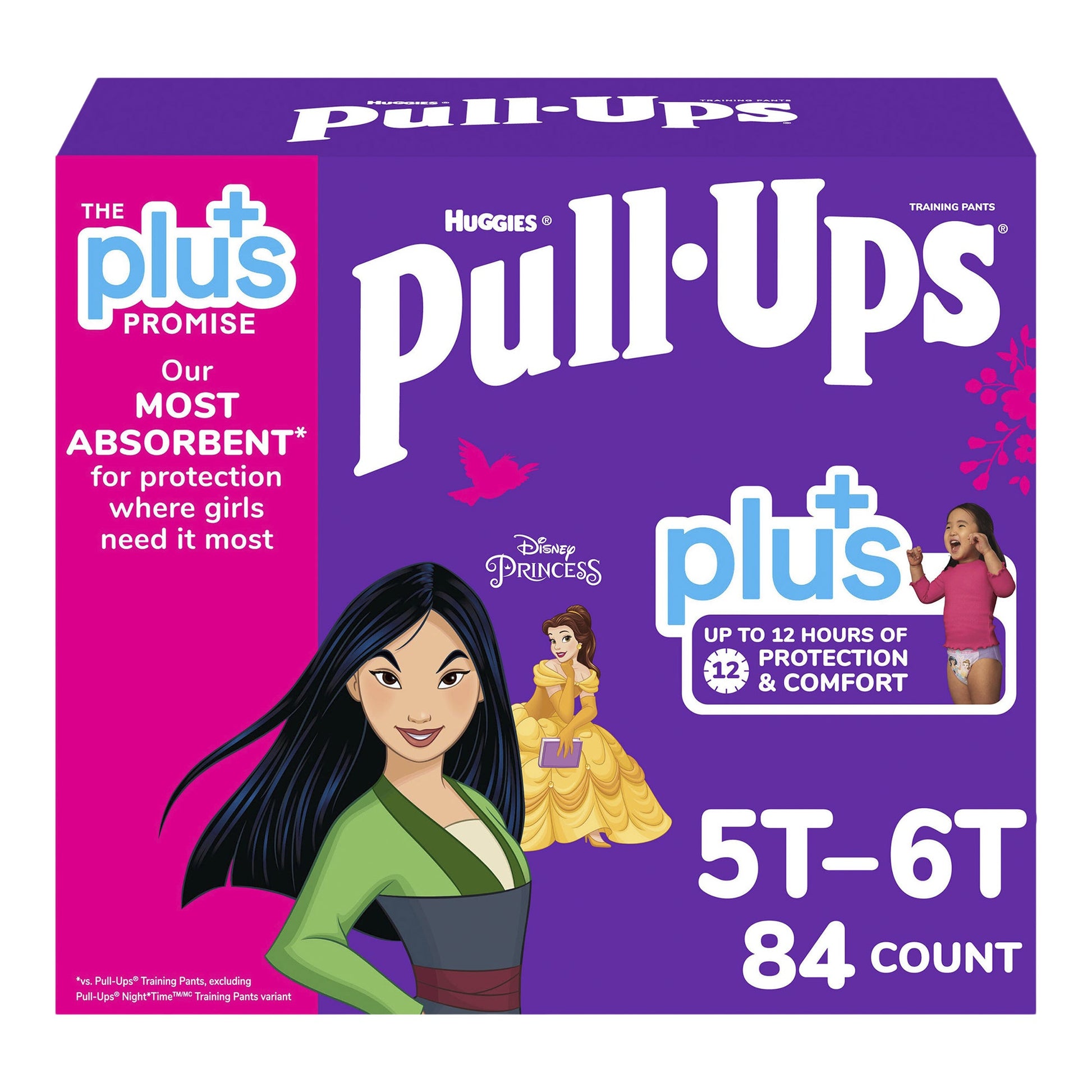 Huggies Pull-Ups Plus Training Pants 5T - 6T Girl - image 1