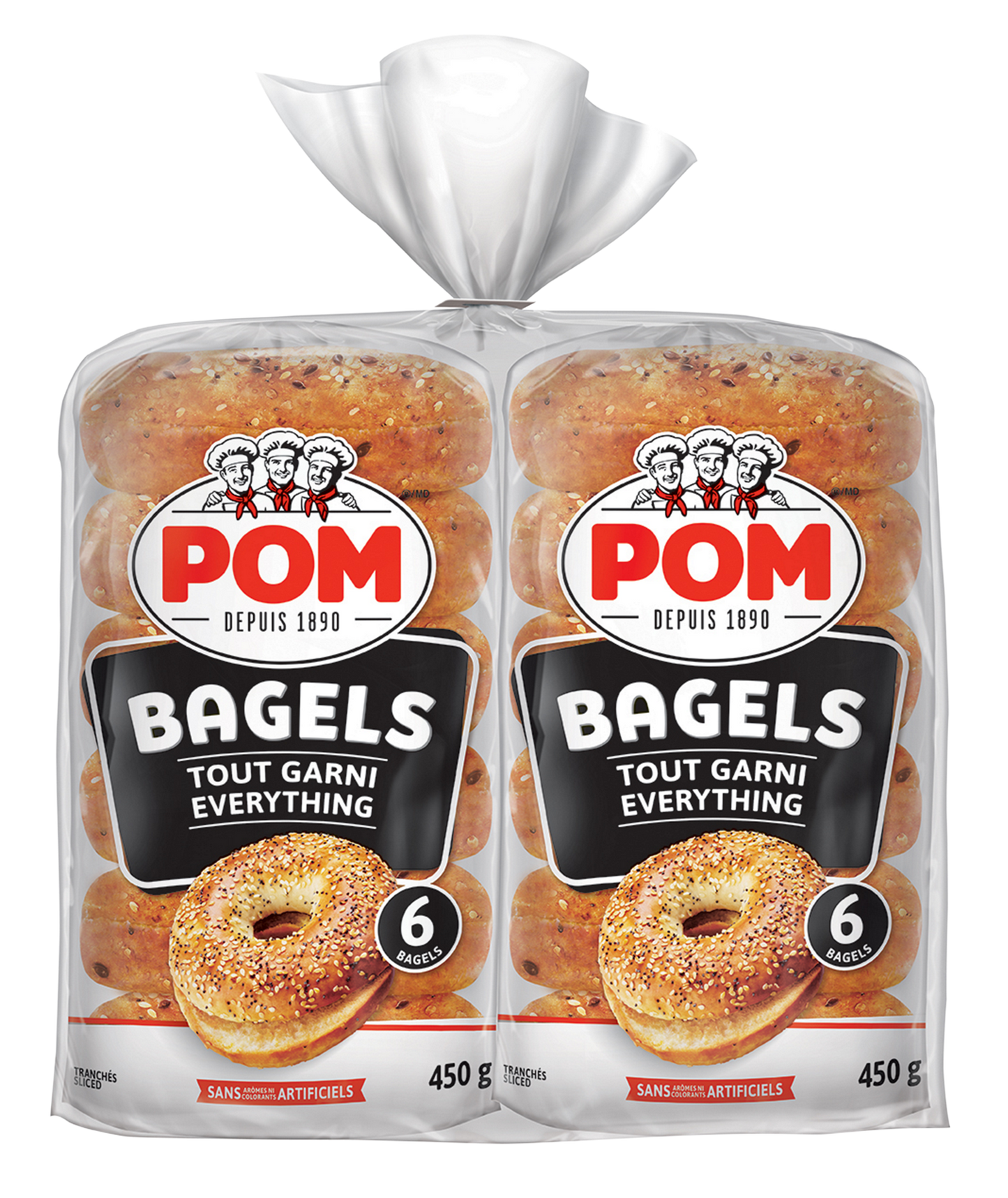 POM Everything Bagels, 2 packs of 6 - image 1