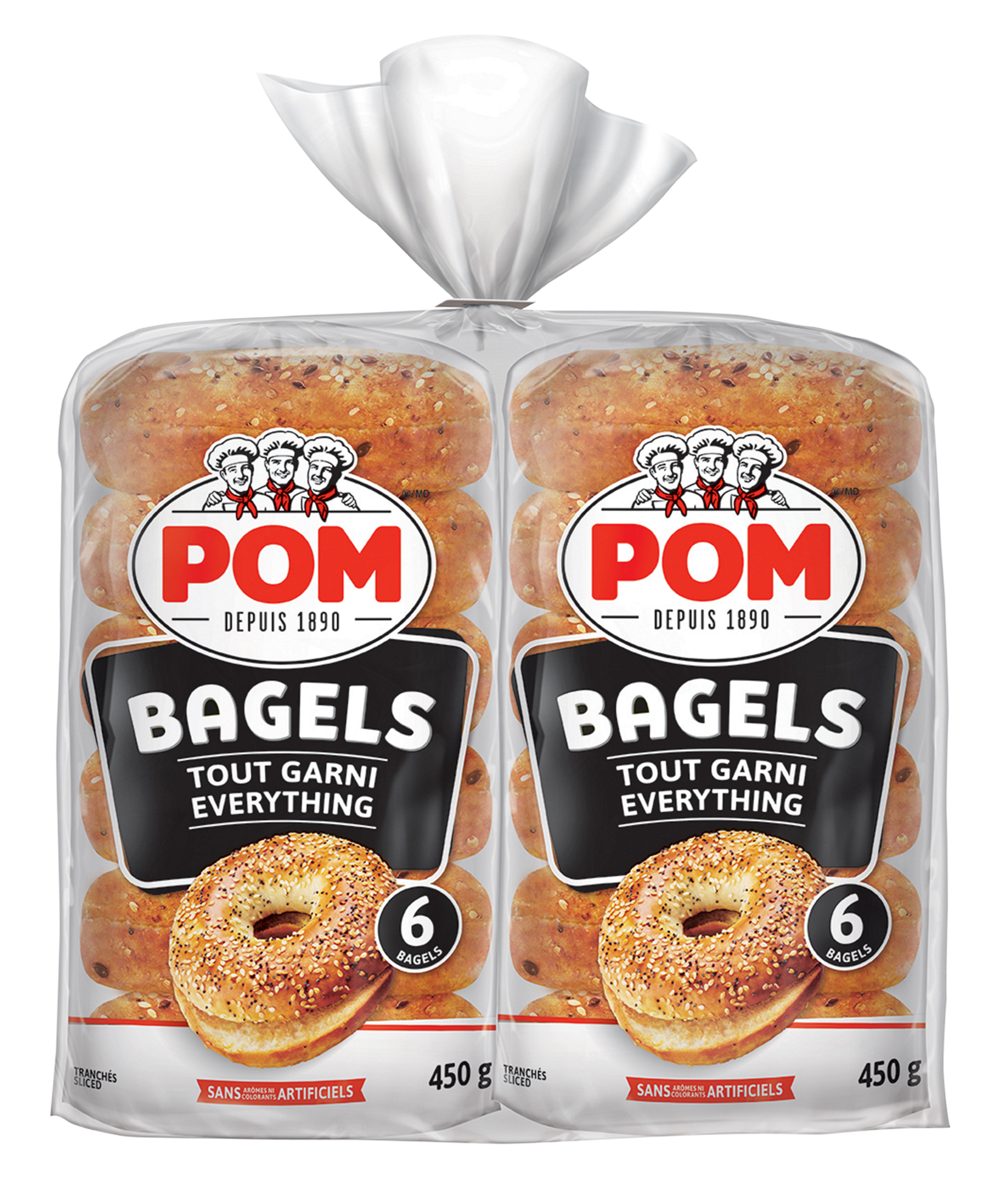 POM Everything Bagels, 2 packs of 6 - image 1