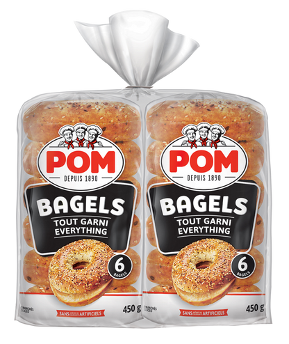 POM Everything Bagels, 2 packs of 6 - image 1
