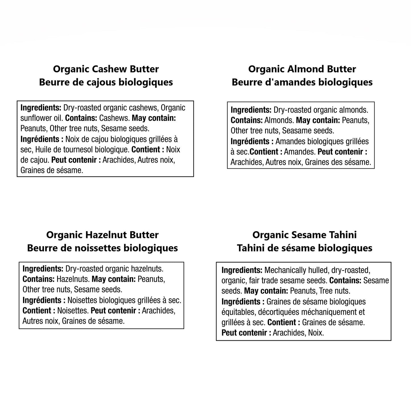 Nuts to You Organic Nut Butter Variety Pack, 4 × 365 g - image 2