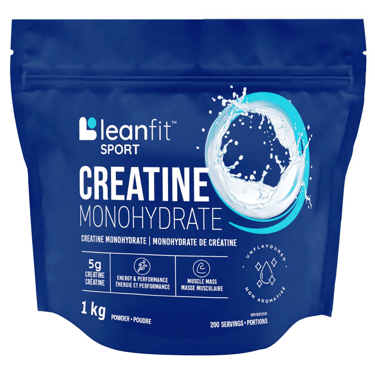 Leanfit Sport Creatine Monohydrate, 1kg - image 1