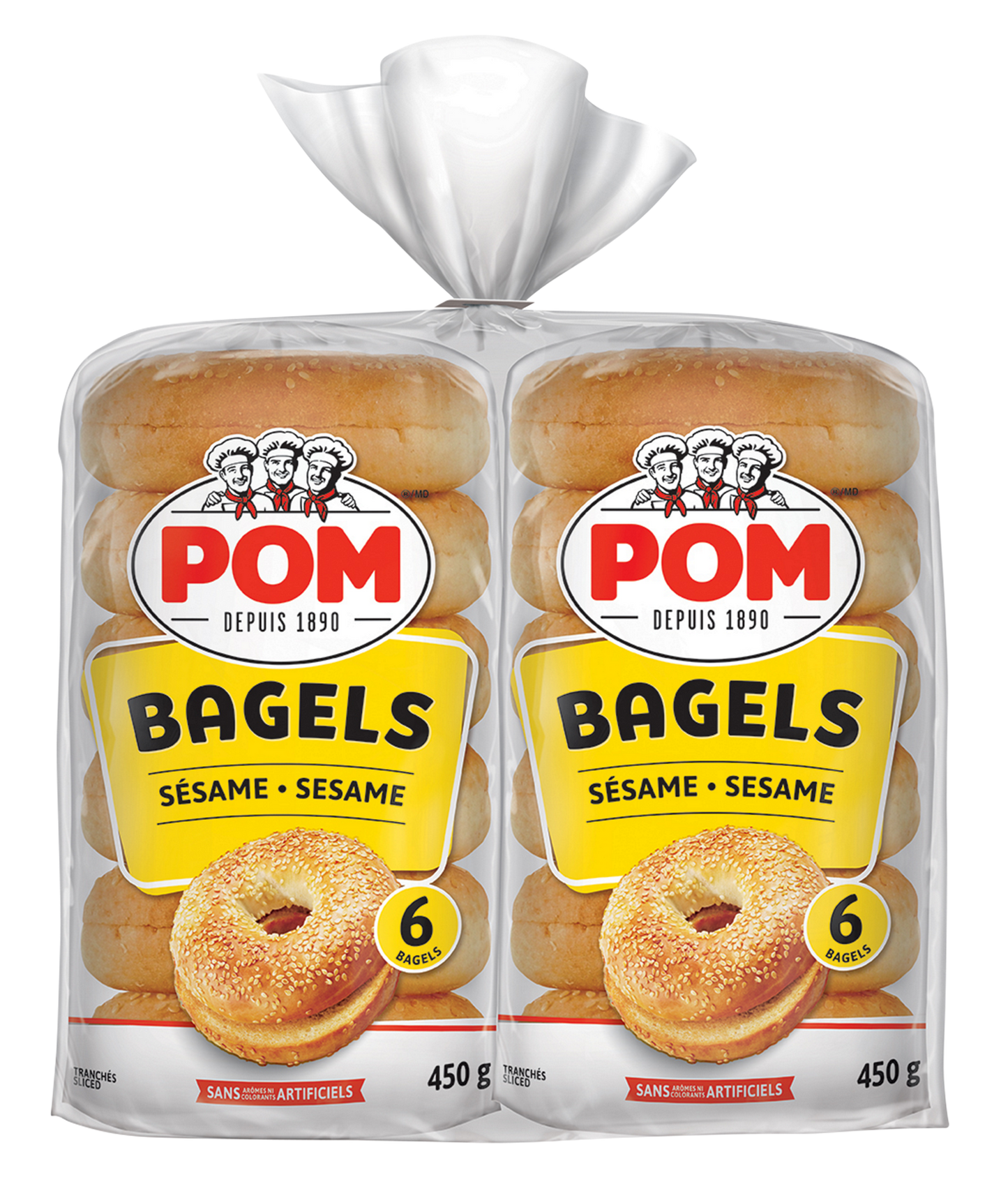 POM Sesame Bagels, 2 packs of 6 - image 1