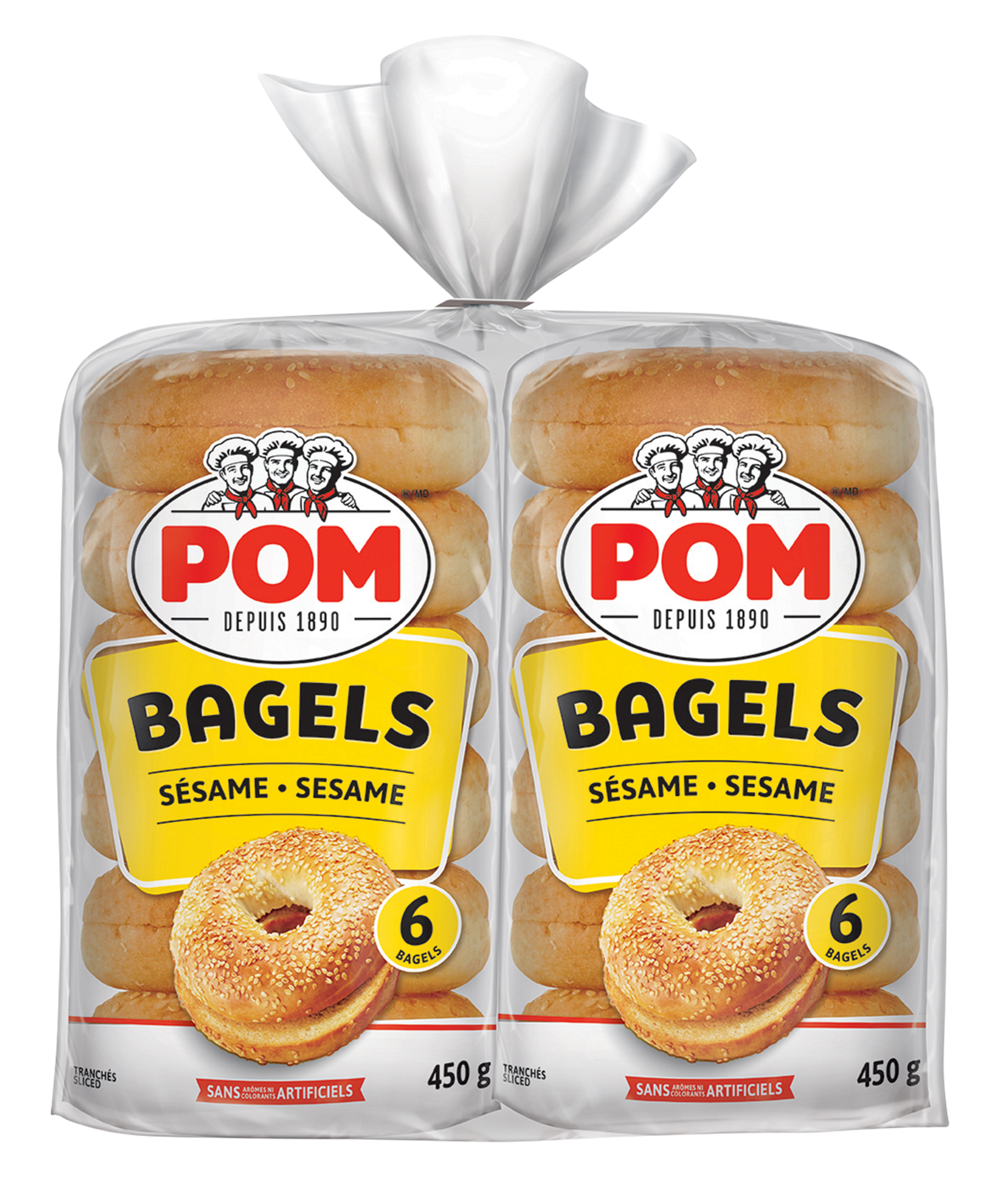 POM Sesame Bagels, 2 packs of 6 - image 1