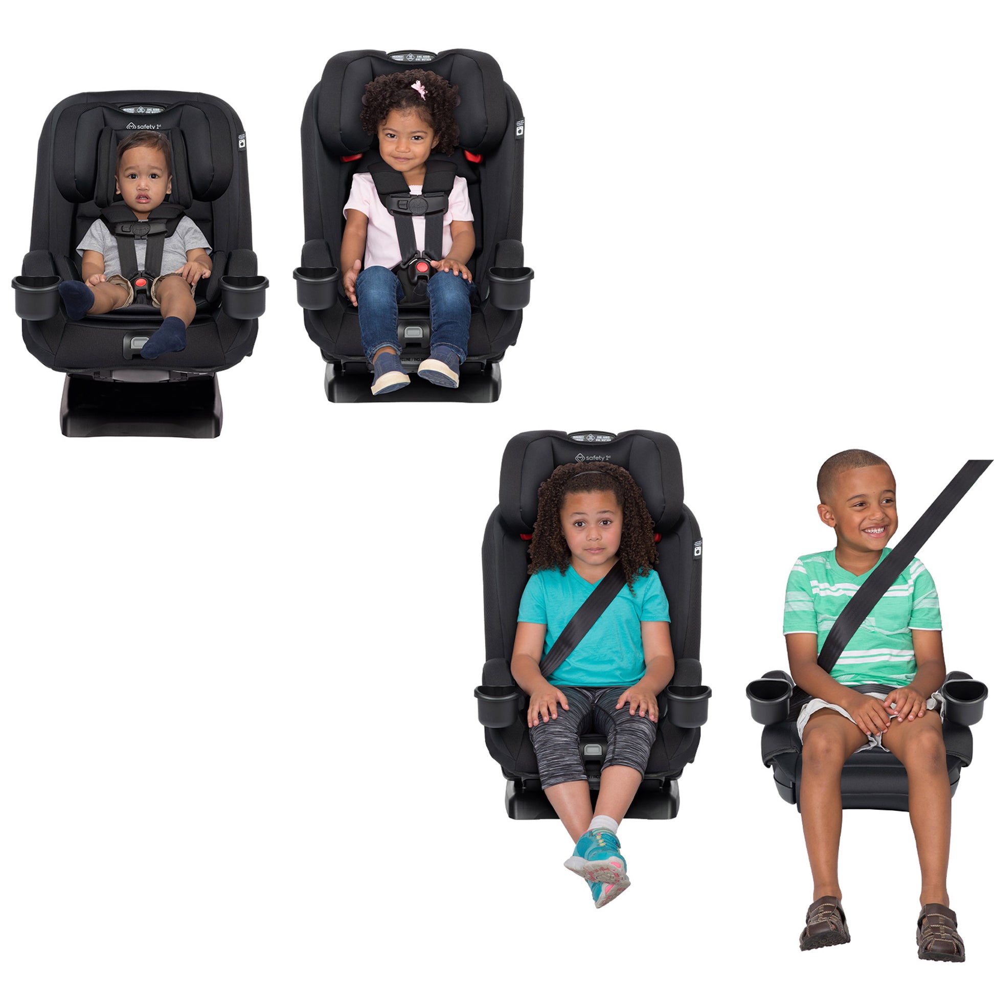 Safety 1st SlimRide All-in-One Convertible Car Seat, Black - image 2