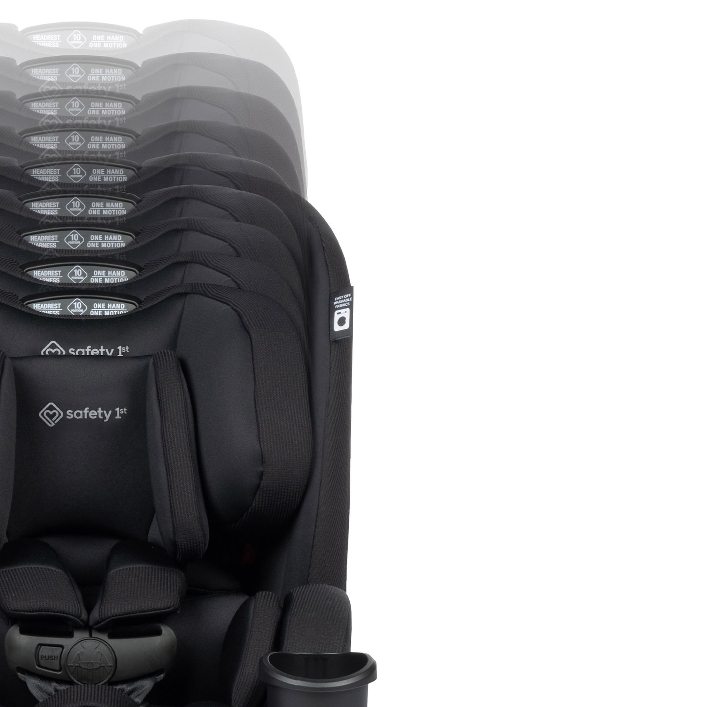 Safety 1st SlimRide All-in-One Convertible Car Seat, Black - image 4