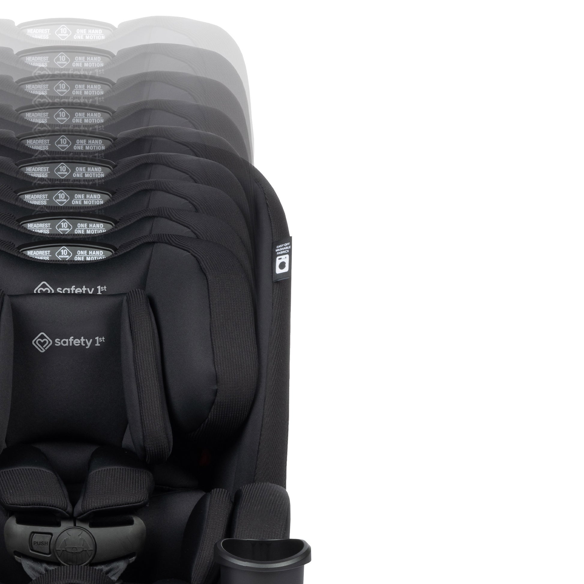 Safety 1st SlimRide All-in-One Convertible Car Seat, Black - image 4