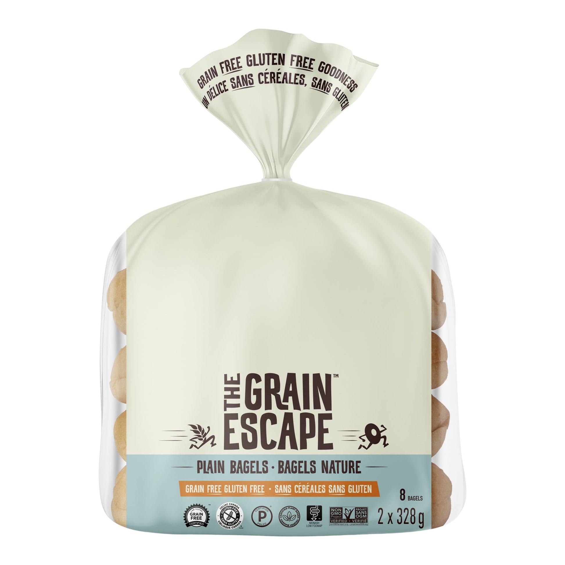 Silver Hills The Grain Escape Plain Bagels, 2 x 328 g - image 1