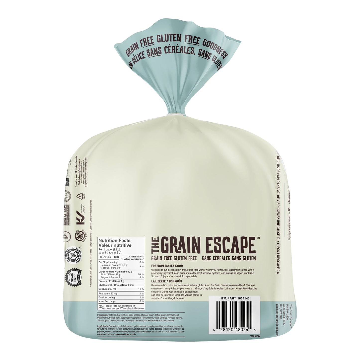 Silver Hills The Grain Escape Plain Bagels, 2 x 328 g - image 2