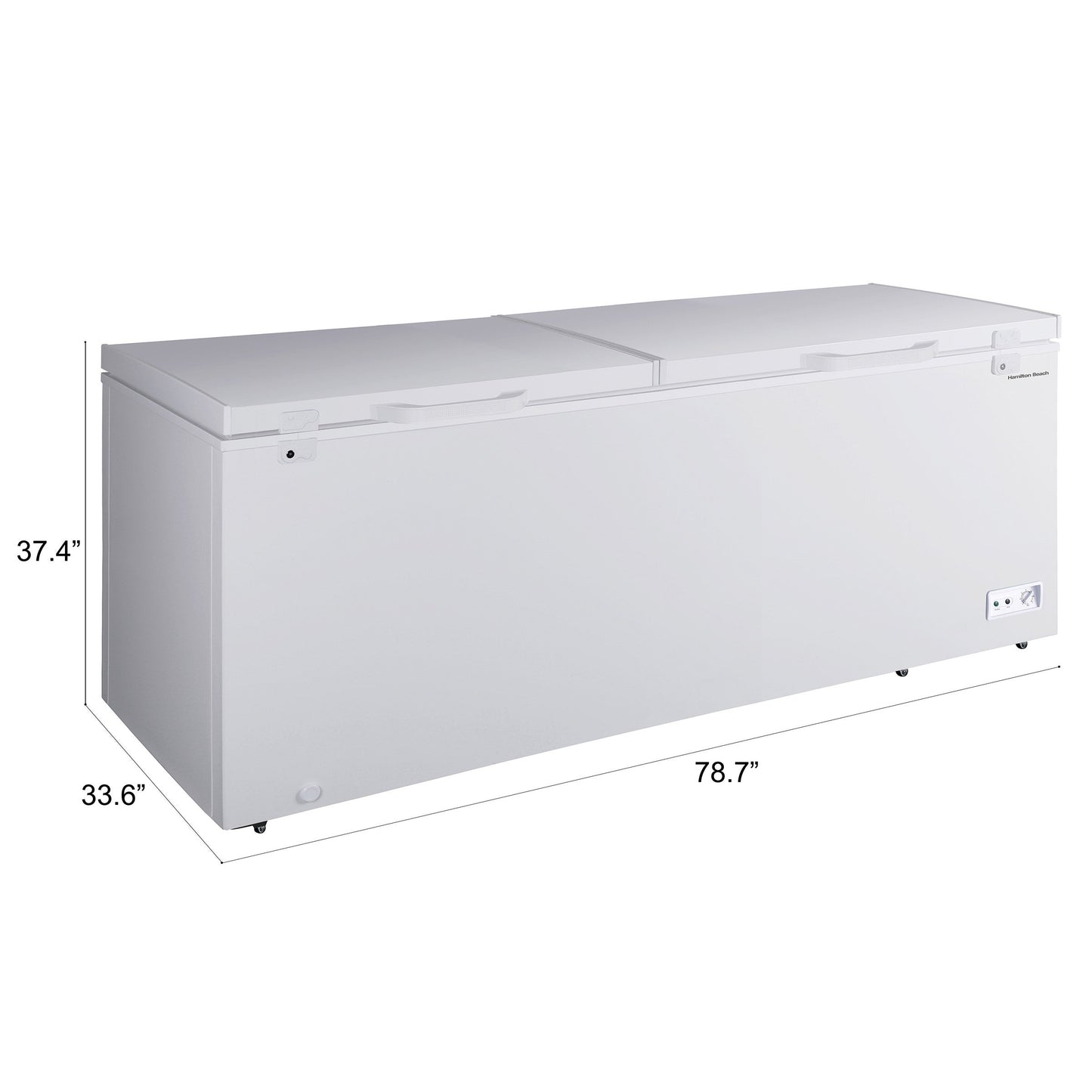 Hamilton Beach 79 in. 30 cu ft. White Dual Door Chest Freezer with Manual Defrost - image 1