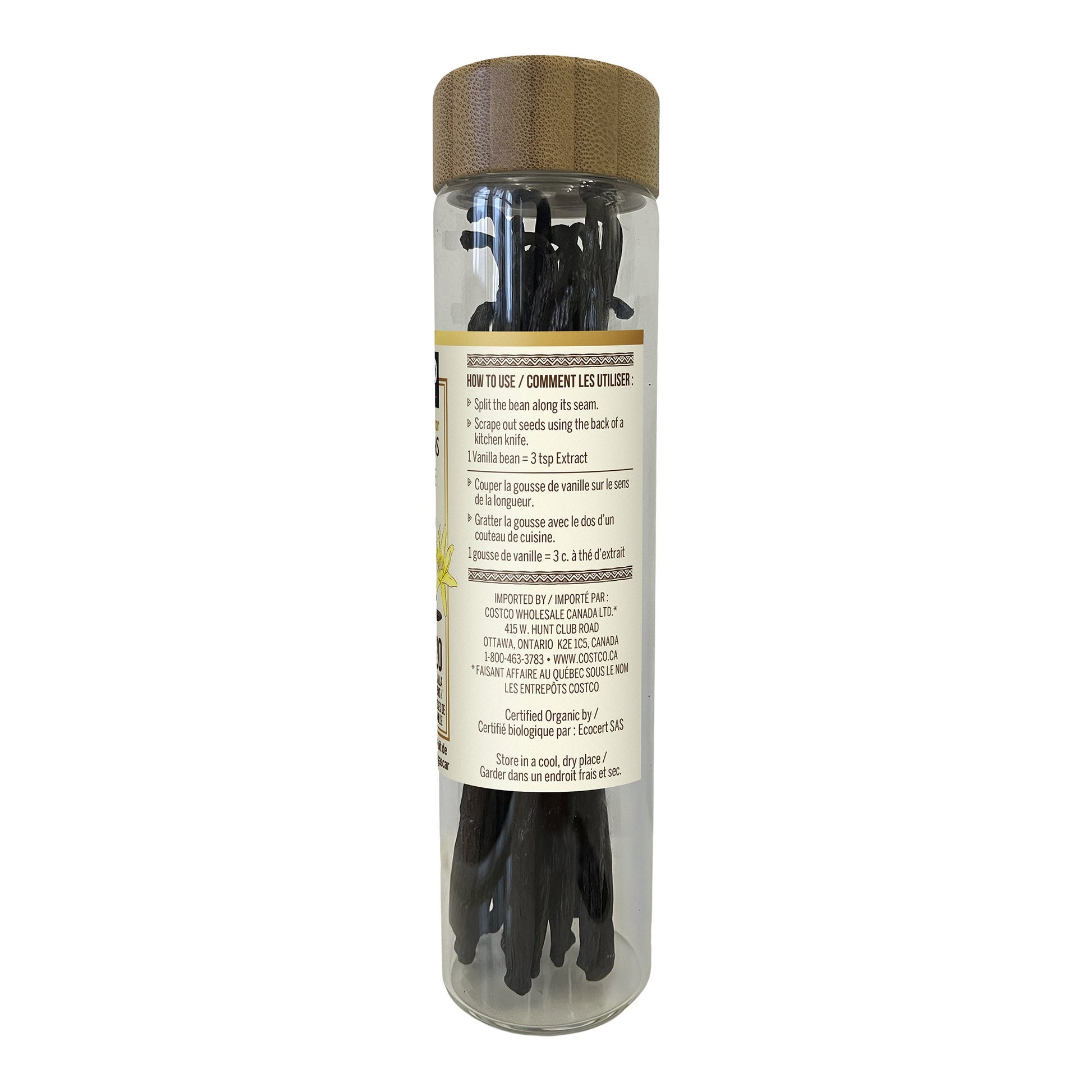 Kirkland Signature Organic Madagascar Vanilla Beans, 20 beans - image 2