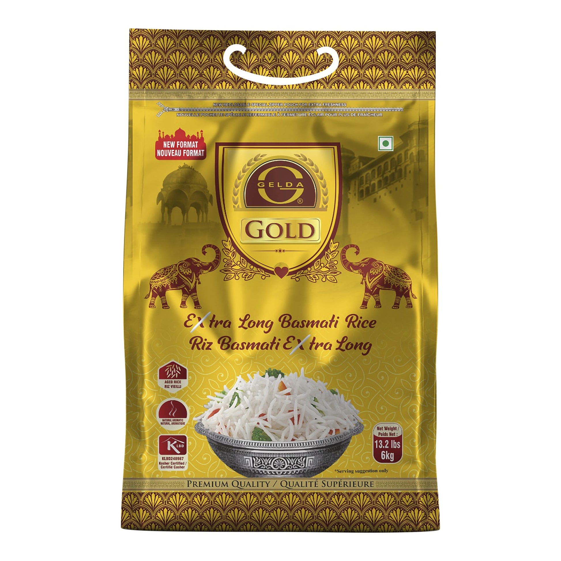 Gelda Gold Basmati Rice, 6 kg - image 1