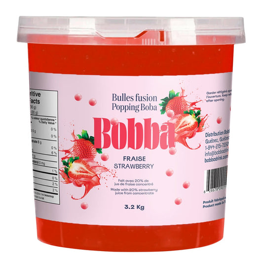Bobba Strawberry Popping Boba 3.2 kg — image 1
