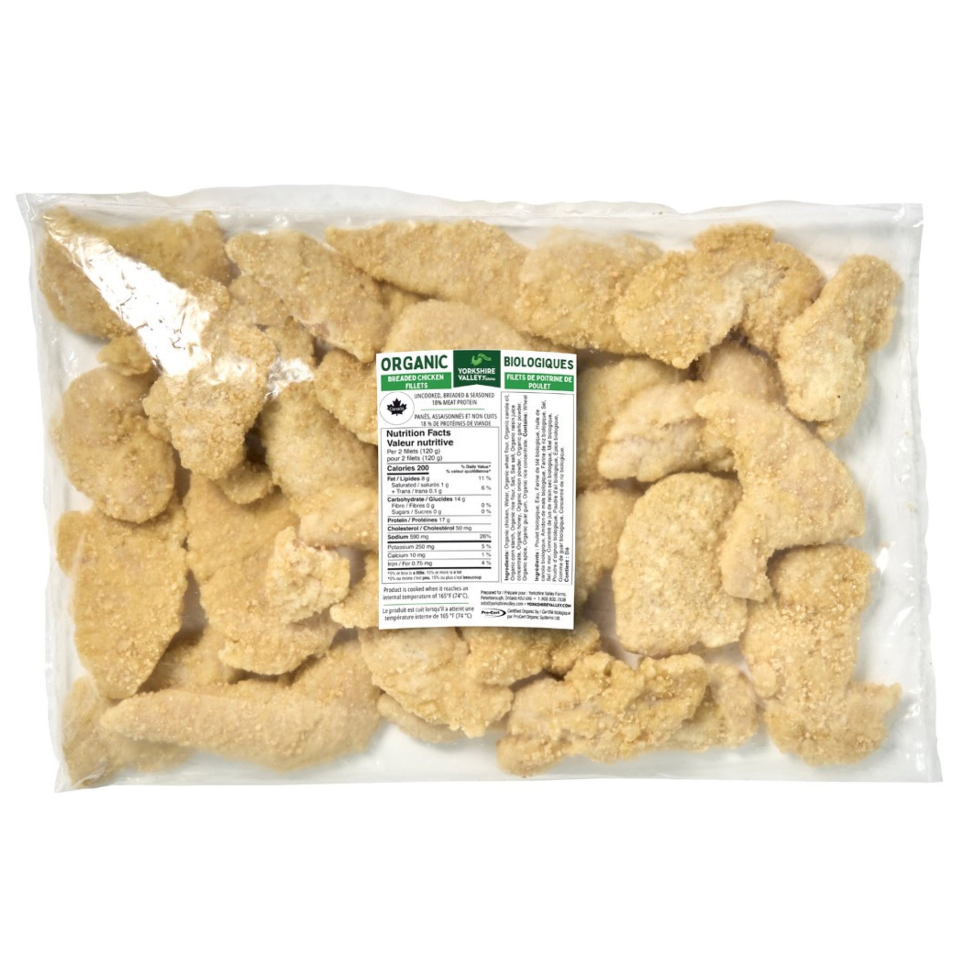 Yorkshire Valley Farms Organic Breaded Chicken Breast Fillets, 4 × 2 kg - image 4