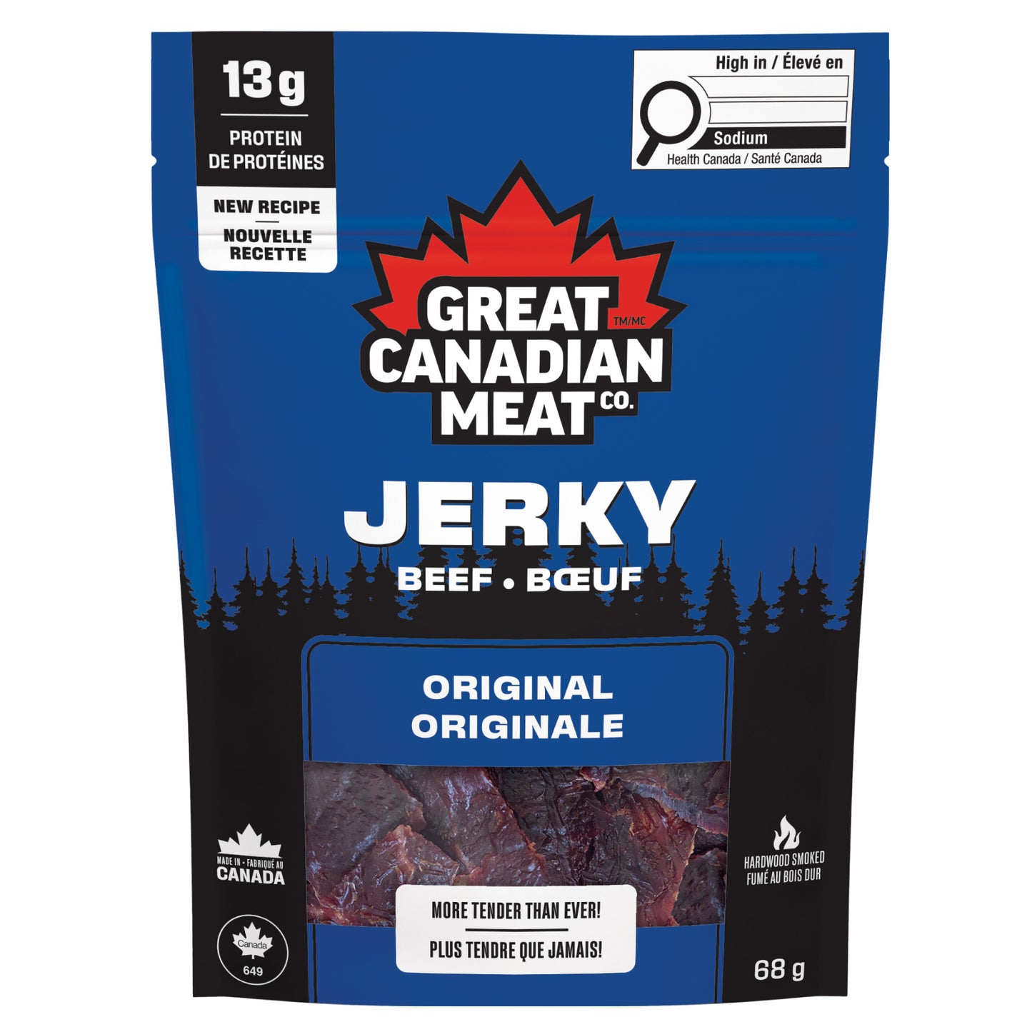 Great Canadian Meat Beef Jerky, Variety Pack, 13 × 68 g - image 2