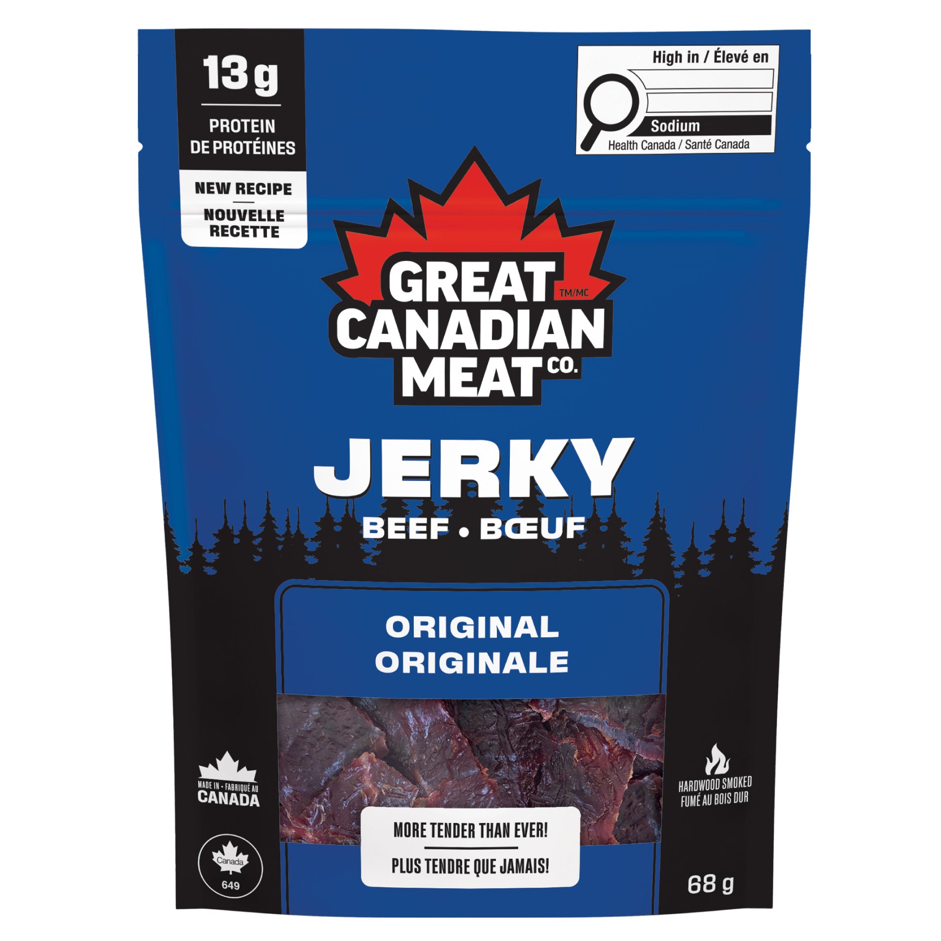 Great Canadian Meat Beef Jerky, Variety Pack, 13 × 68 g - image 2