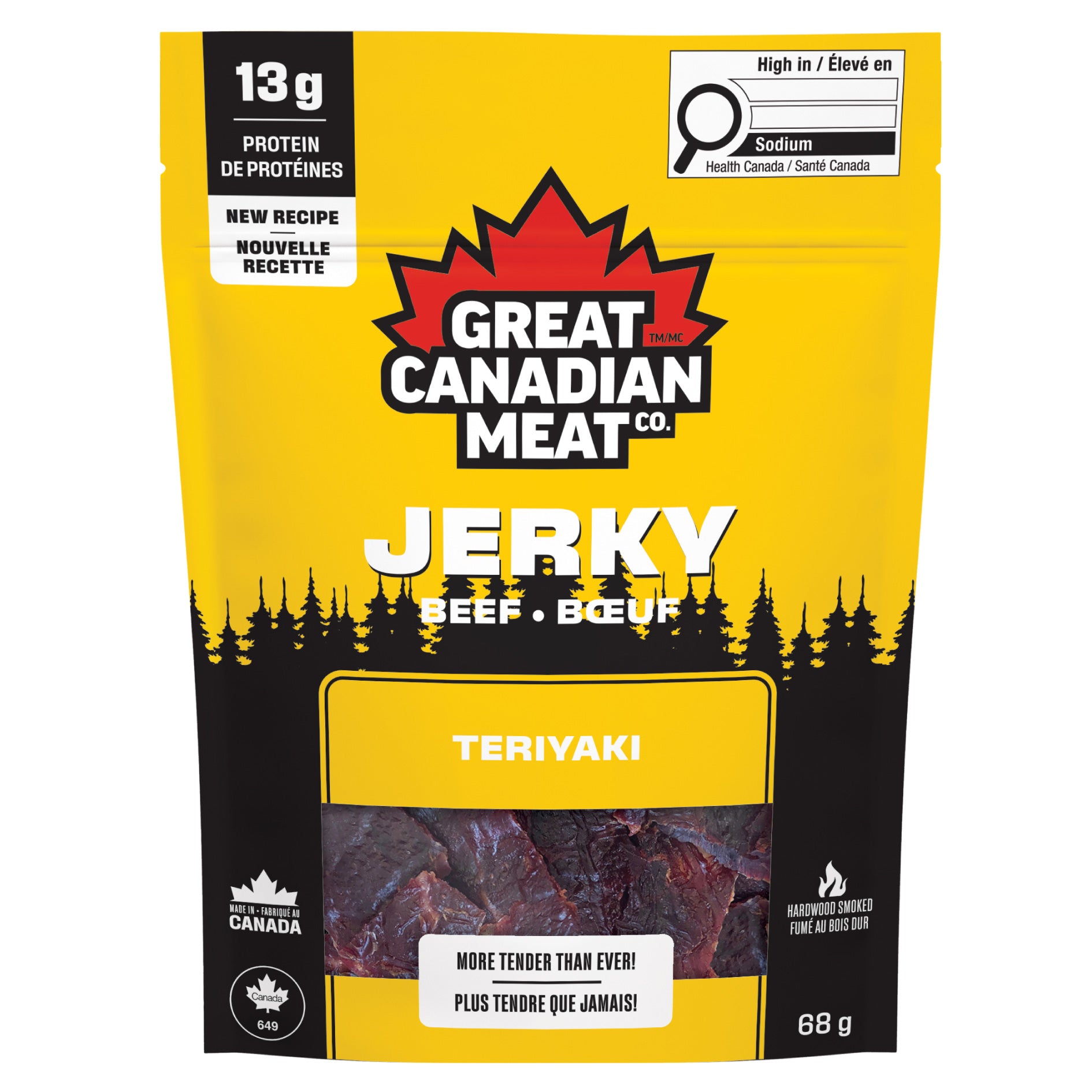 Great Canadian Meat Beef Jerky, Variety Pack, 13 × 68 g - image 3