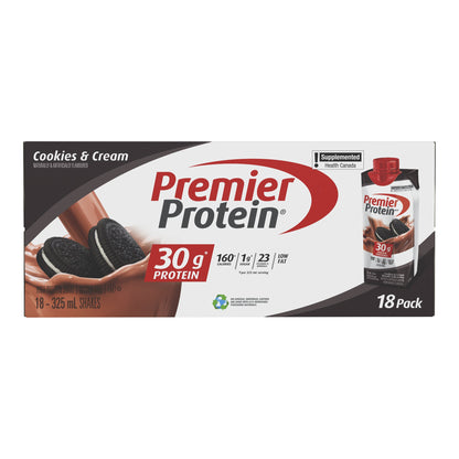 Premier Protein High-protein cookies and cream  Shake 325 mL, 18-count - image 1