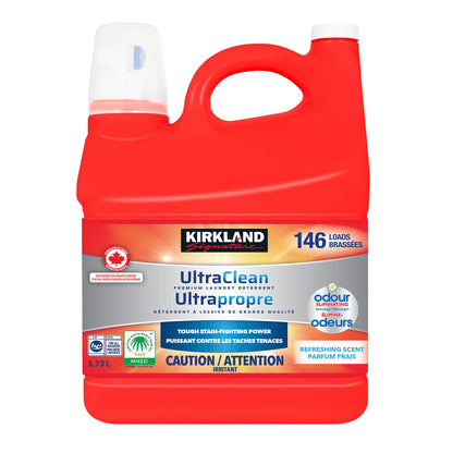 Kirkland Signature Ultra Clean Premium Laundry Detergent 5.73 L, 146 wash loads - image 1
