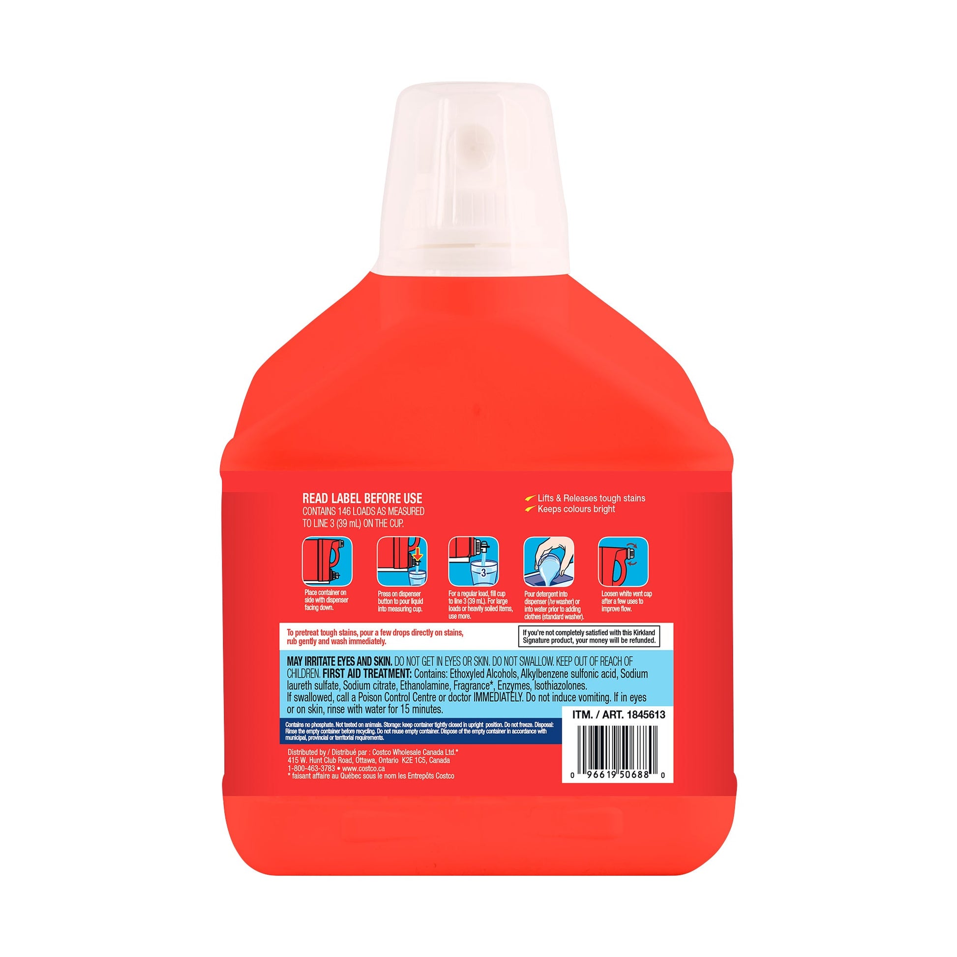 Kirkland Signature Ultra Clean Premium Laundry Detergent 5.73 L, 146 wash loads - image 2